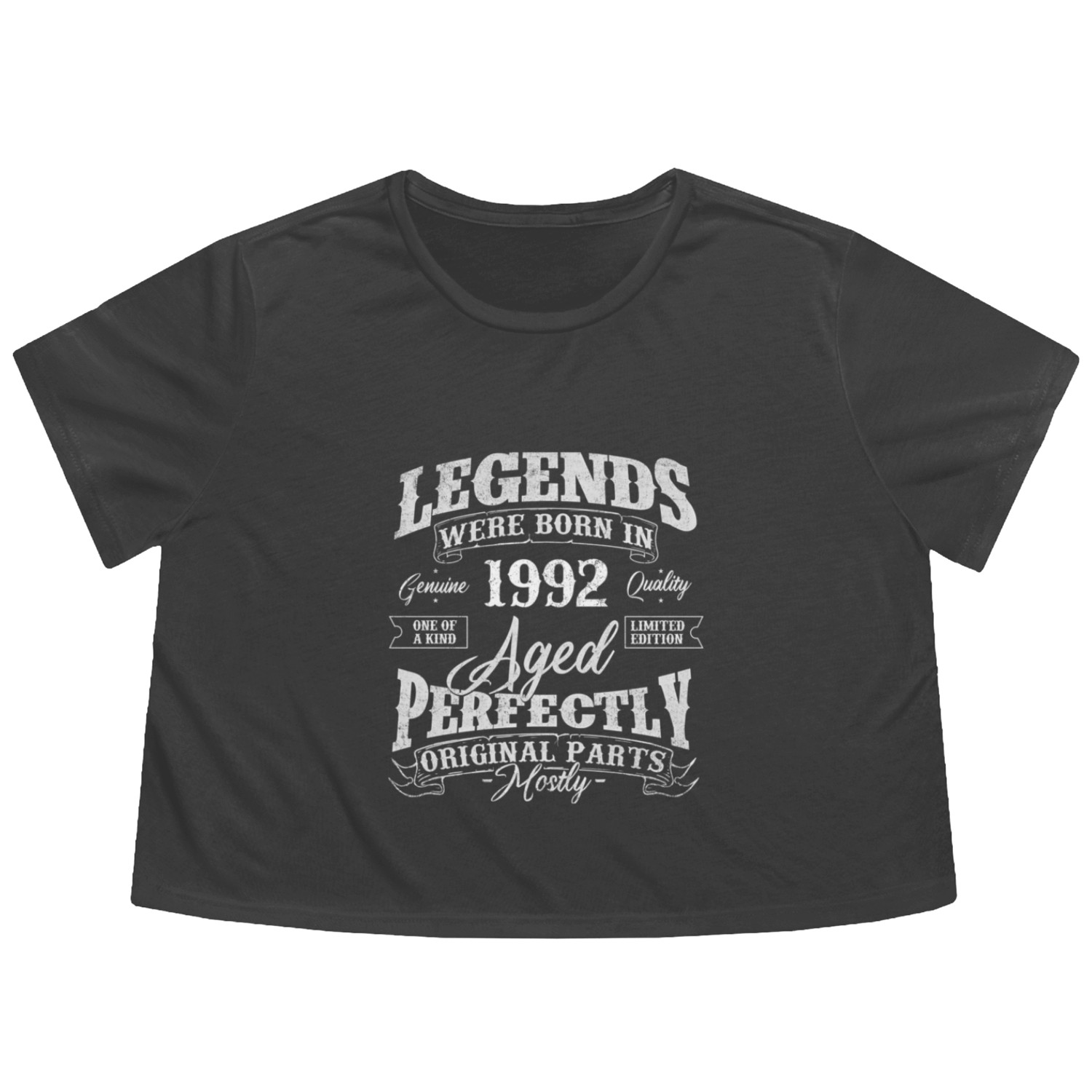 Legends Were Born In 1992 Year Of Birth Flowy Cropped Tees