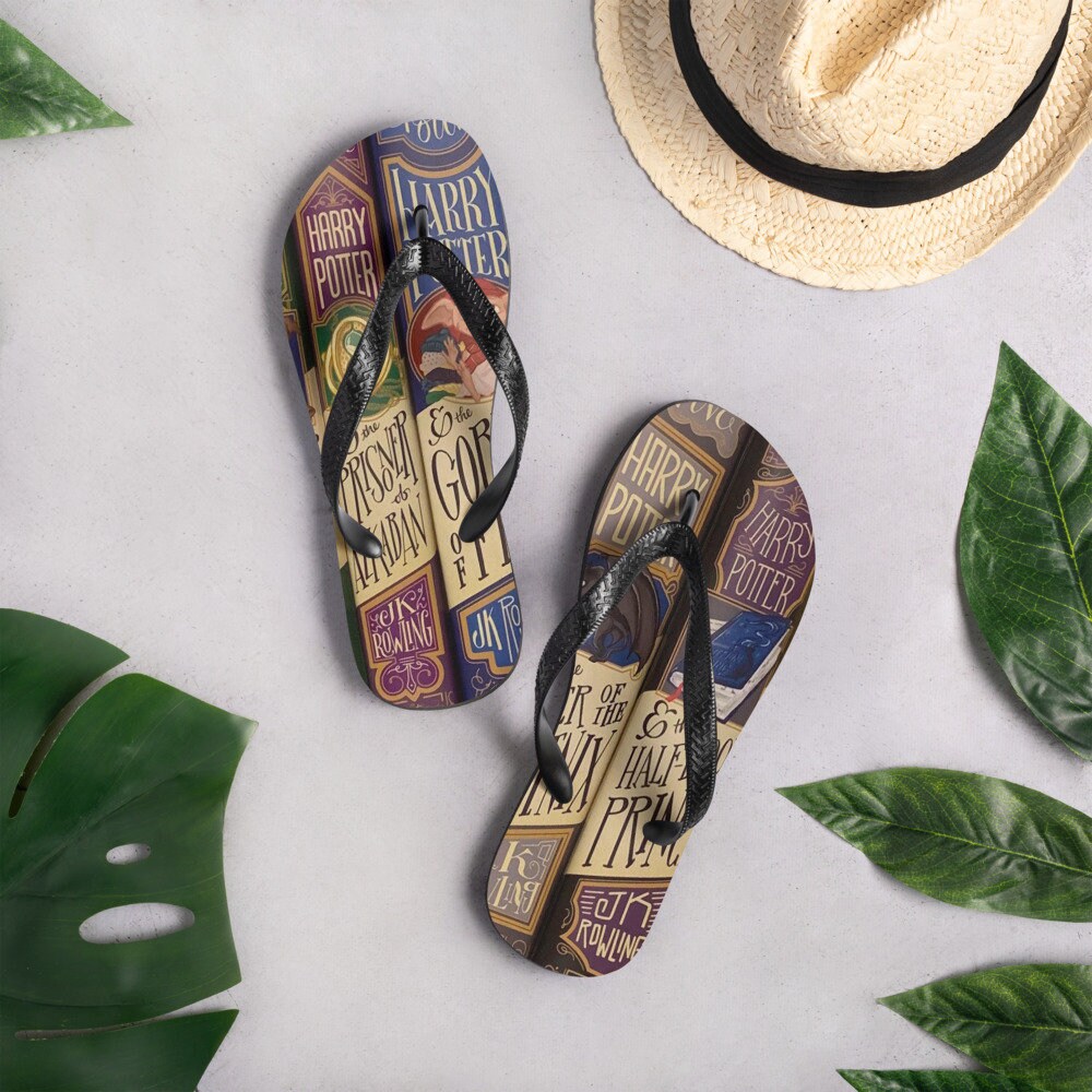 Wizarding Books Flip-Flops