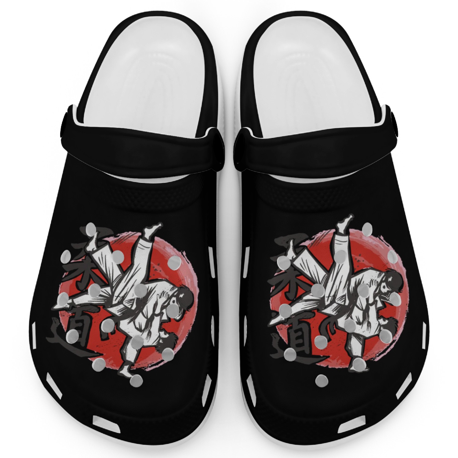 Judo hand drawn fighters Clogs