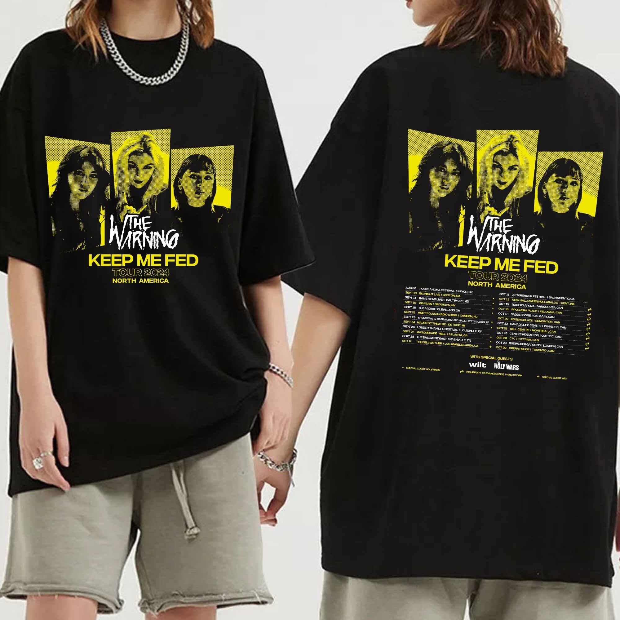 The Warning - Keep Me Fed Tour 2024 Shirt, The Warning Band Fan Shirt
