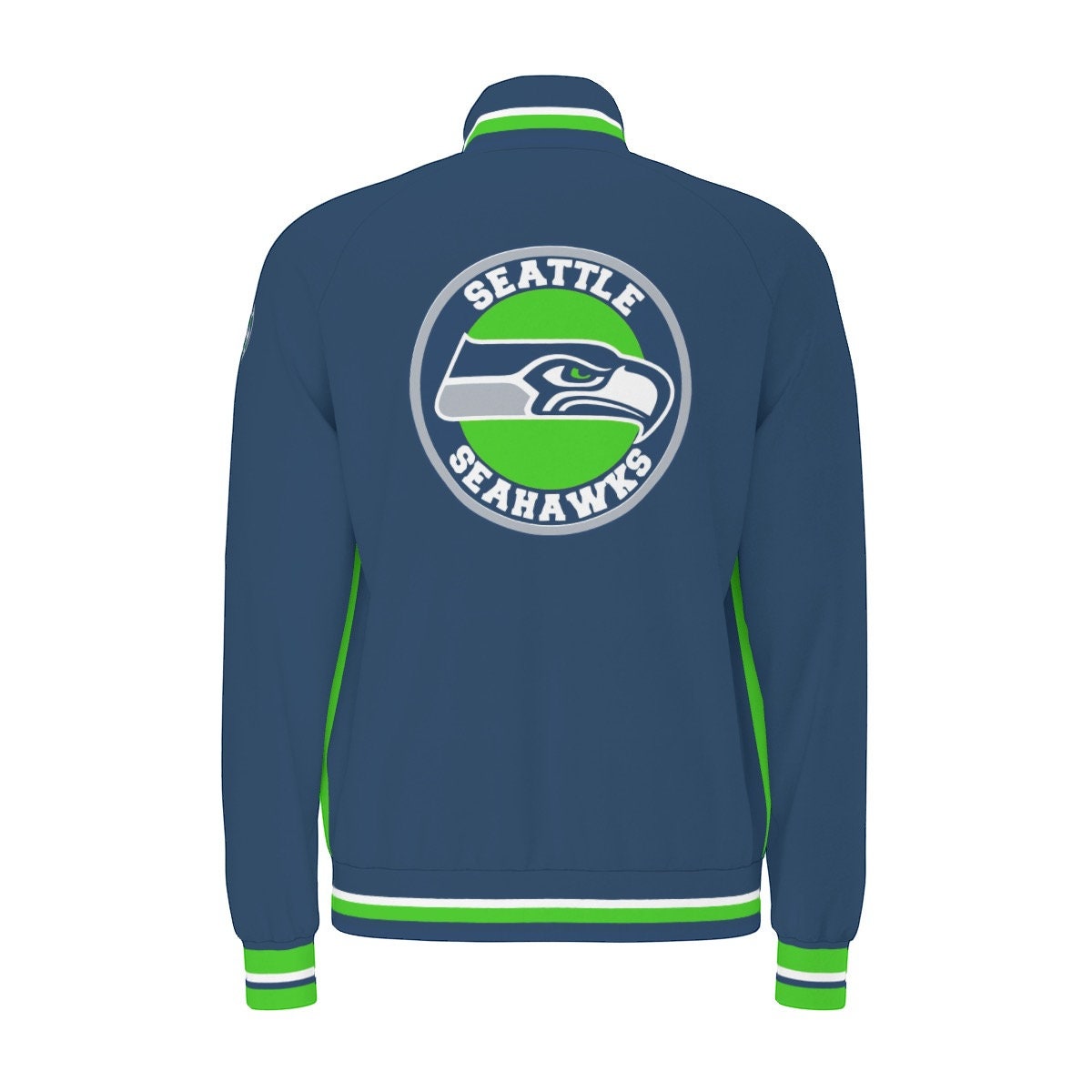 SEATTLE SEAHAWKS Raglan-Sleeve Stand Collar Jacket