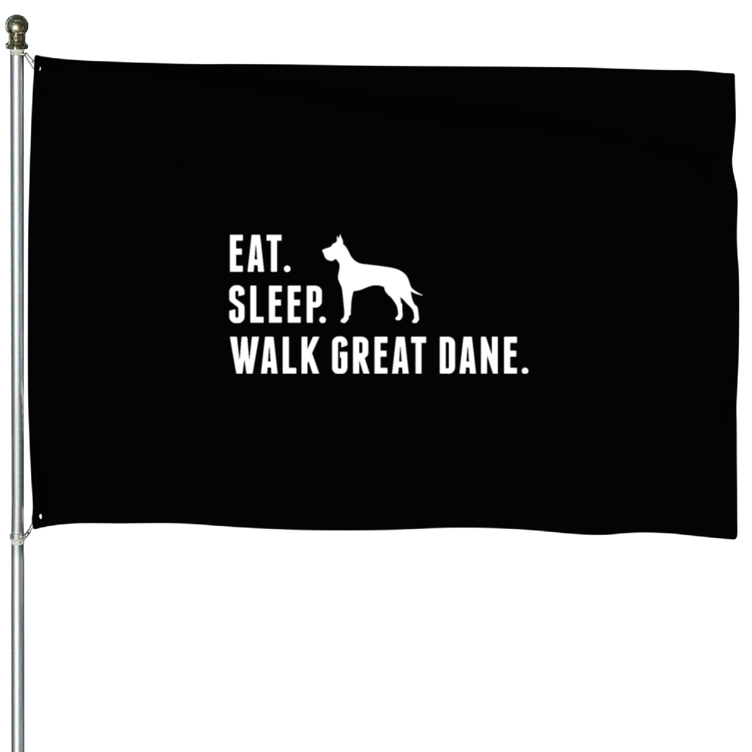 Eat Sleep Walk Great Dane House Flags