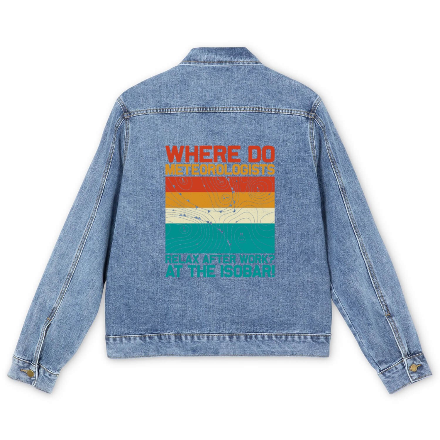 Where Do Meteorologists Relax At The Isobar Meteor Men's Denim Jackets