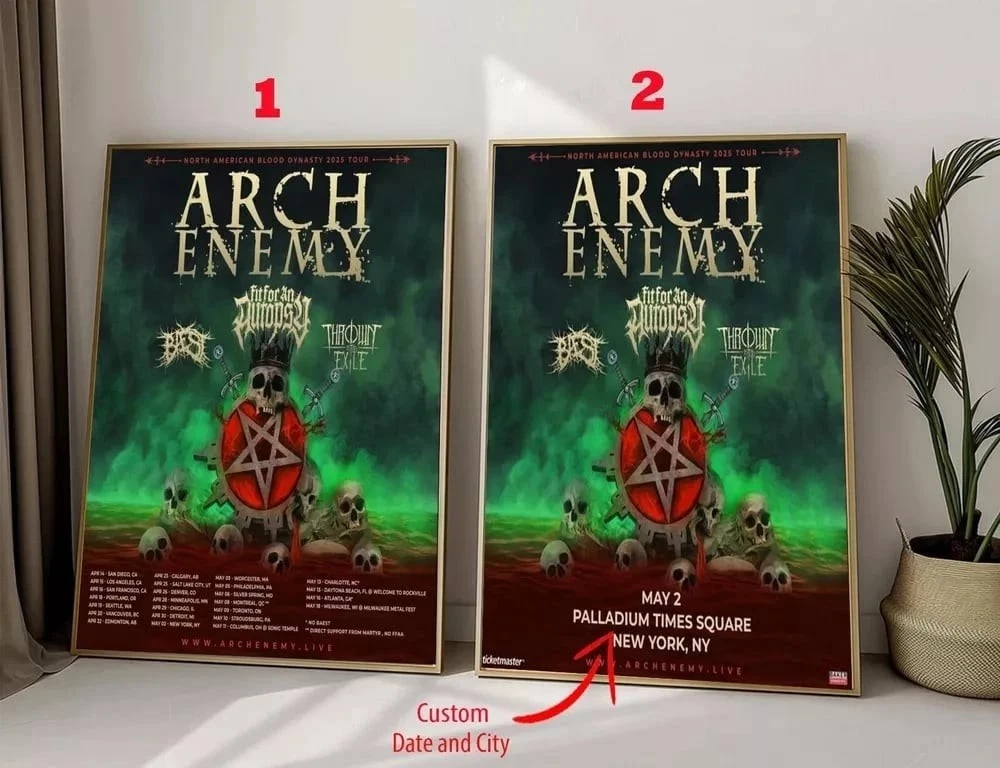 Arch Enemy - Tour 2025 Poster