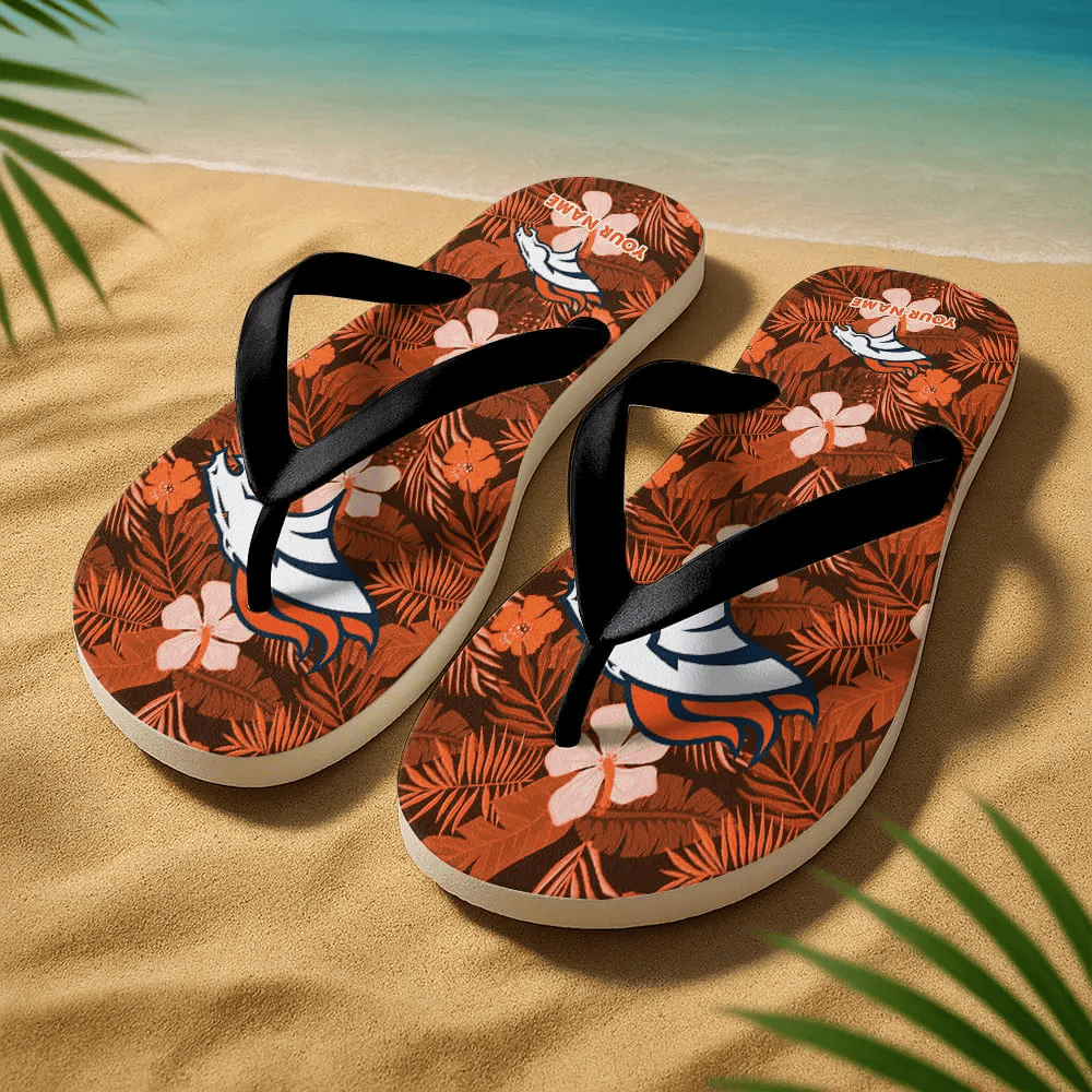 Denver Broncos Flip Flops - Summer Pattern