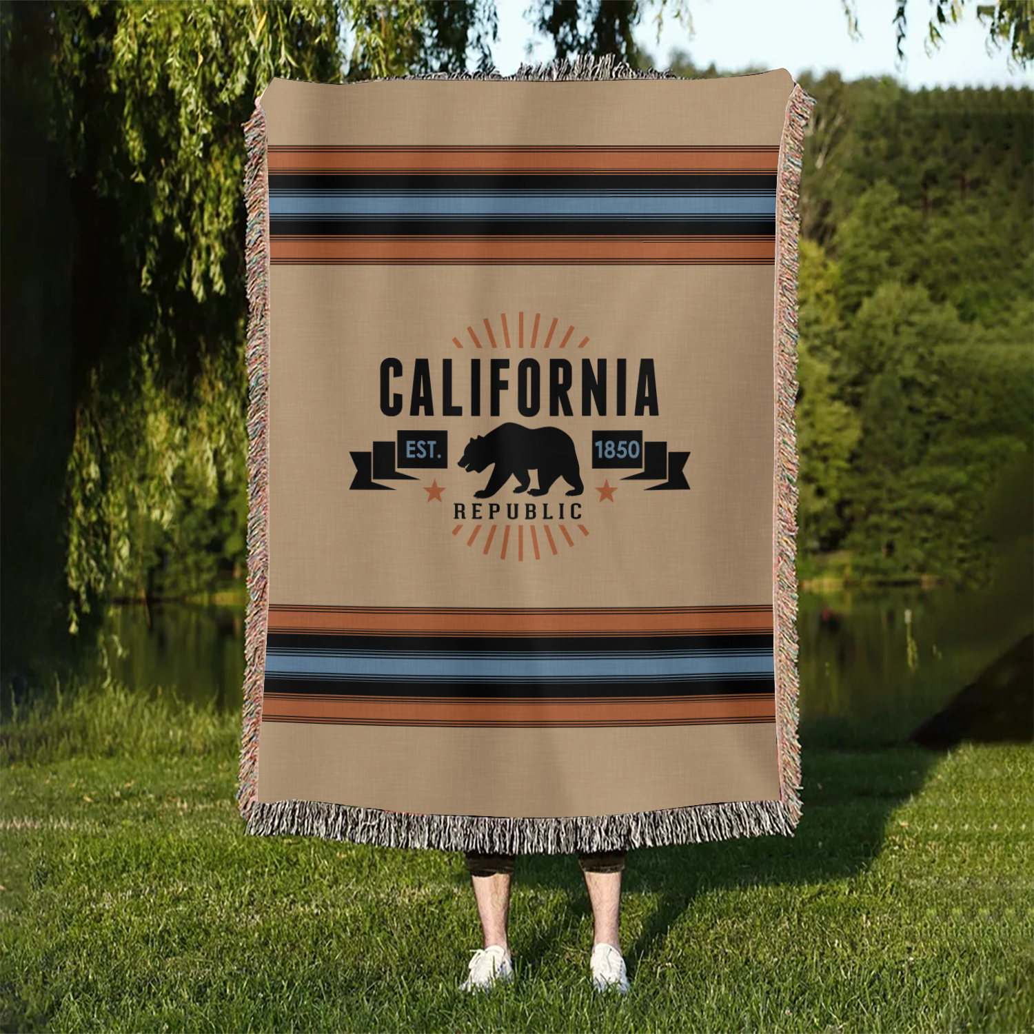 California Blanket - Bear Woven Blanket