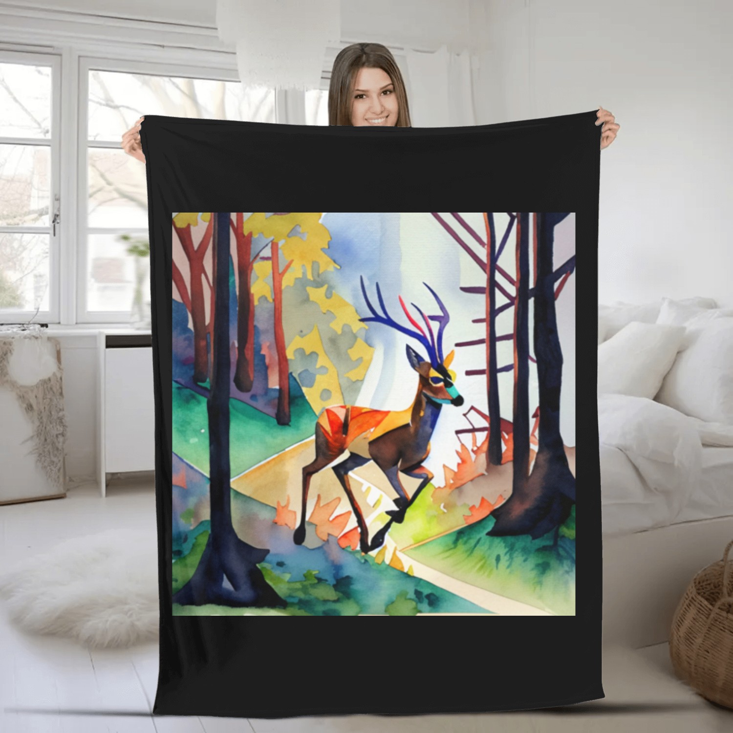 Colours of nature Fleece Blankets