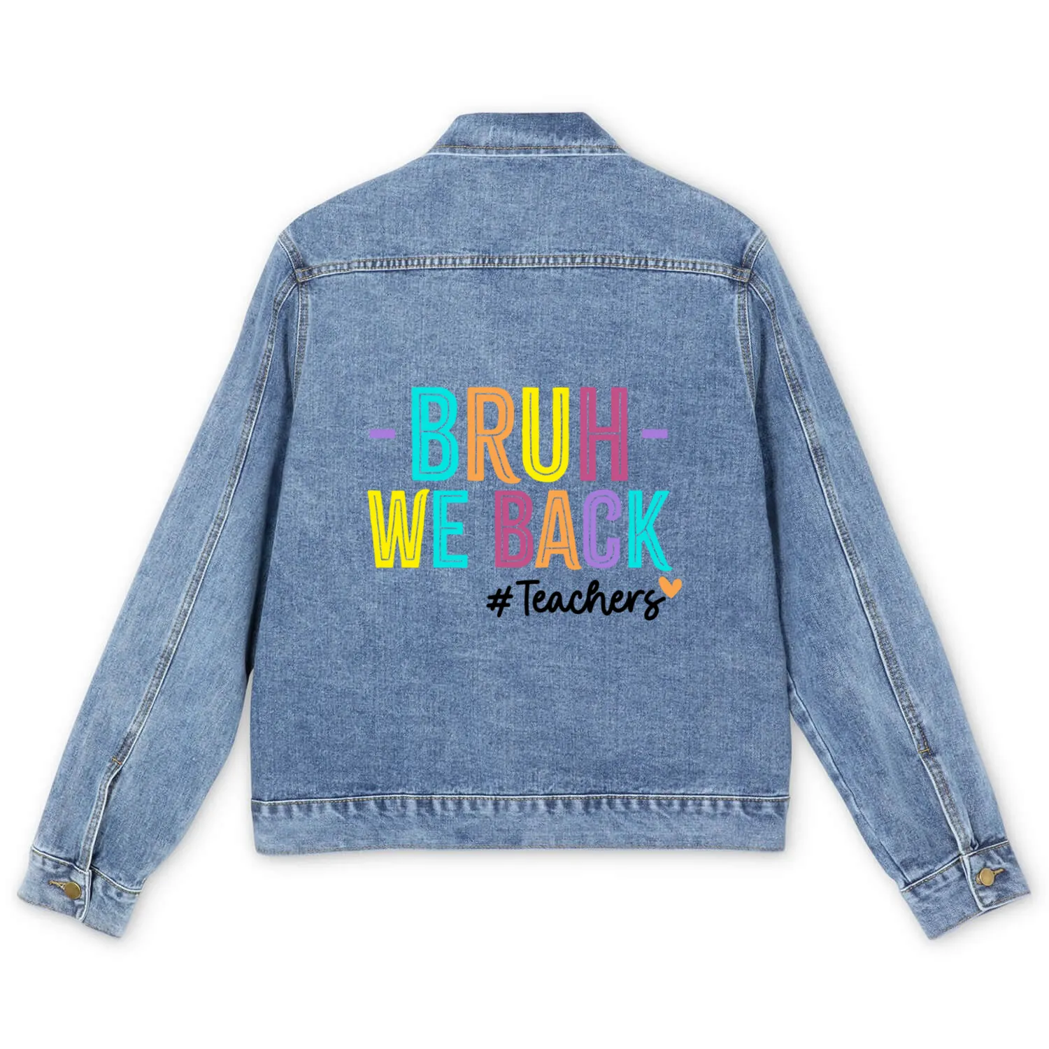 Celebrate the 1st birthday of our amazing teachers Men's Denim Jackets