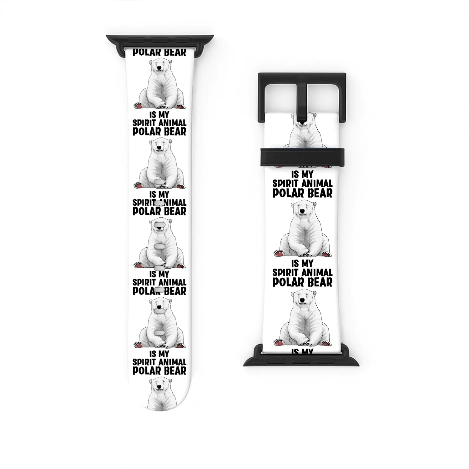Cool Polar Bear Art For Wo Polar Bear Lover Watch Bands For Apple Watch
