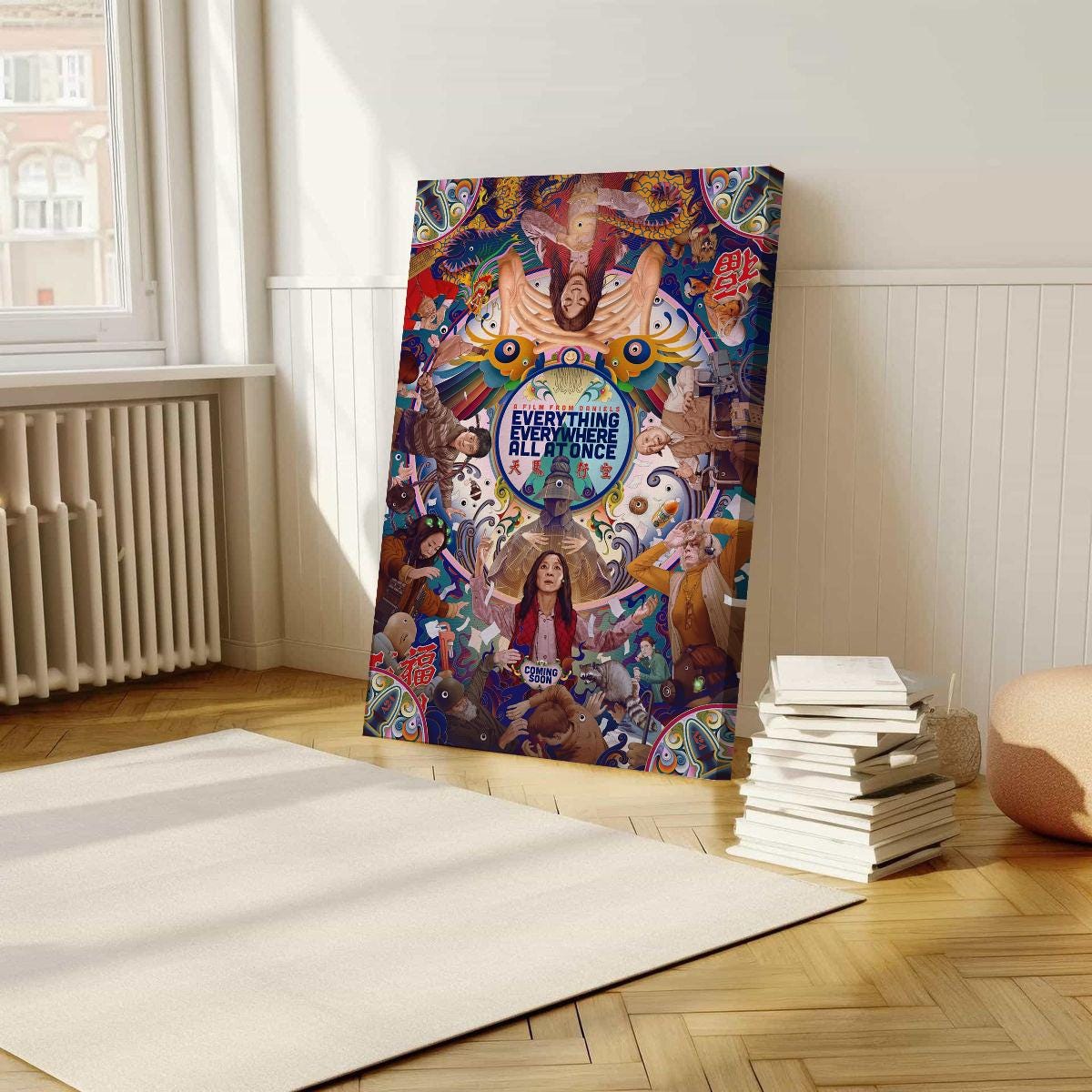 Everything Everywhere All at Once Movie Poster, Wrapped Poster, Wall Art, Room Decoration, Retro Aesthetics,Birthday Present
