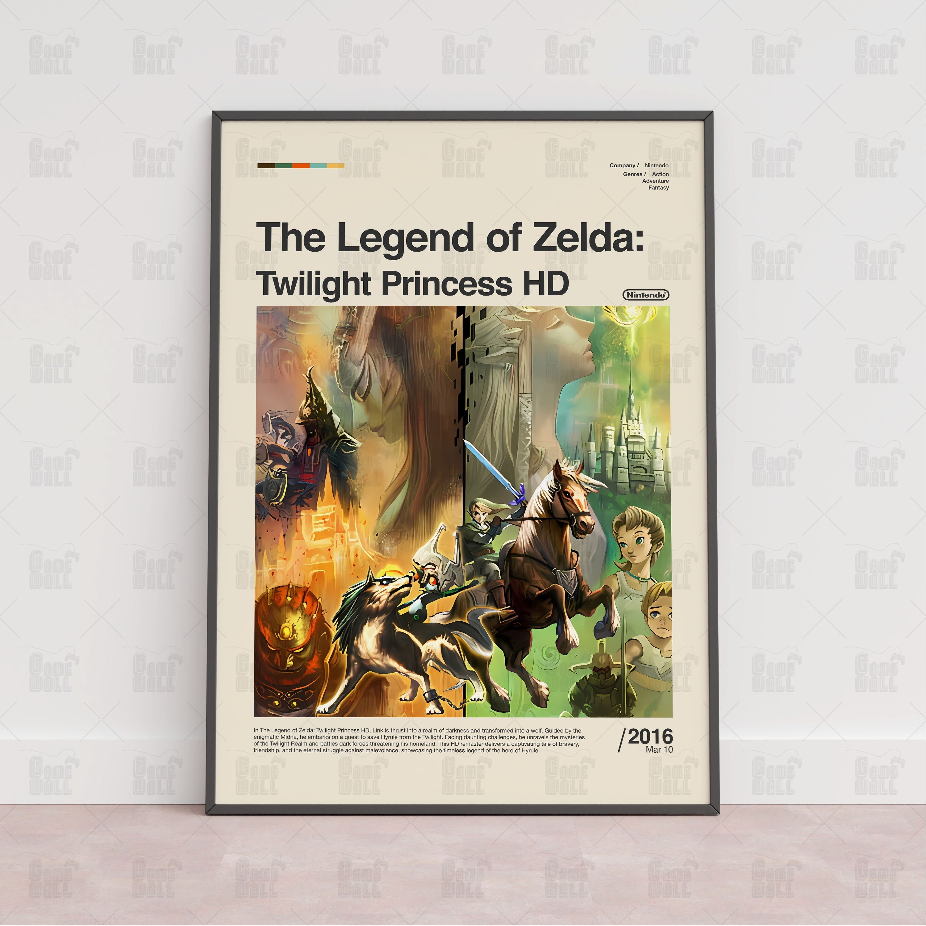The Legend of Zelda Twilight Princess HD Poster, Gaming Room Poster, Gaming Wall Poster, Gaming Print Poster, Game Gift, Video Games Poster