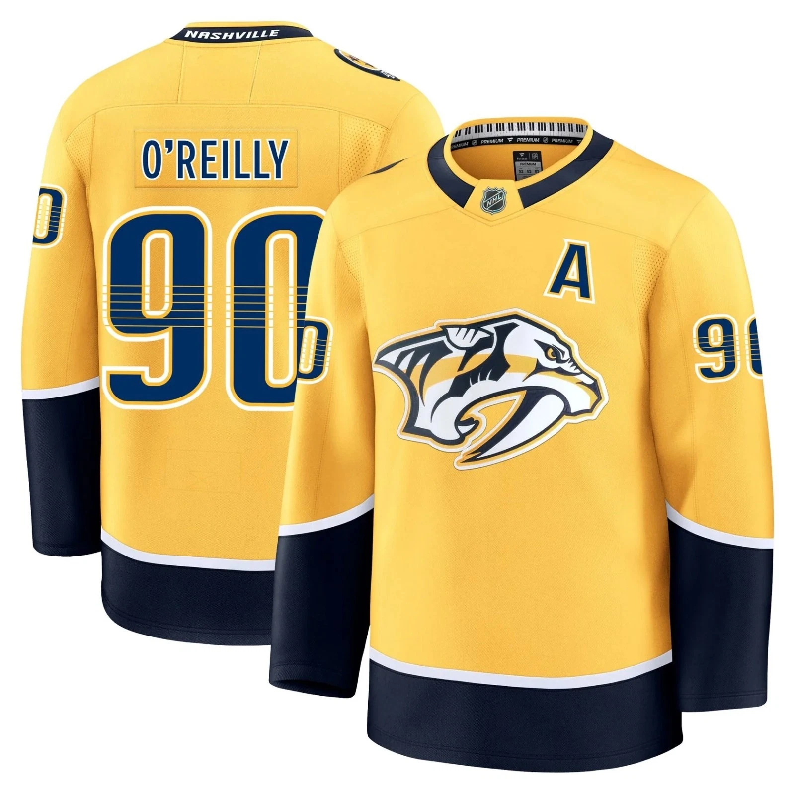 Ryan O'Reilly Nashville Premium Home Jersey - Multiple Sizes