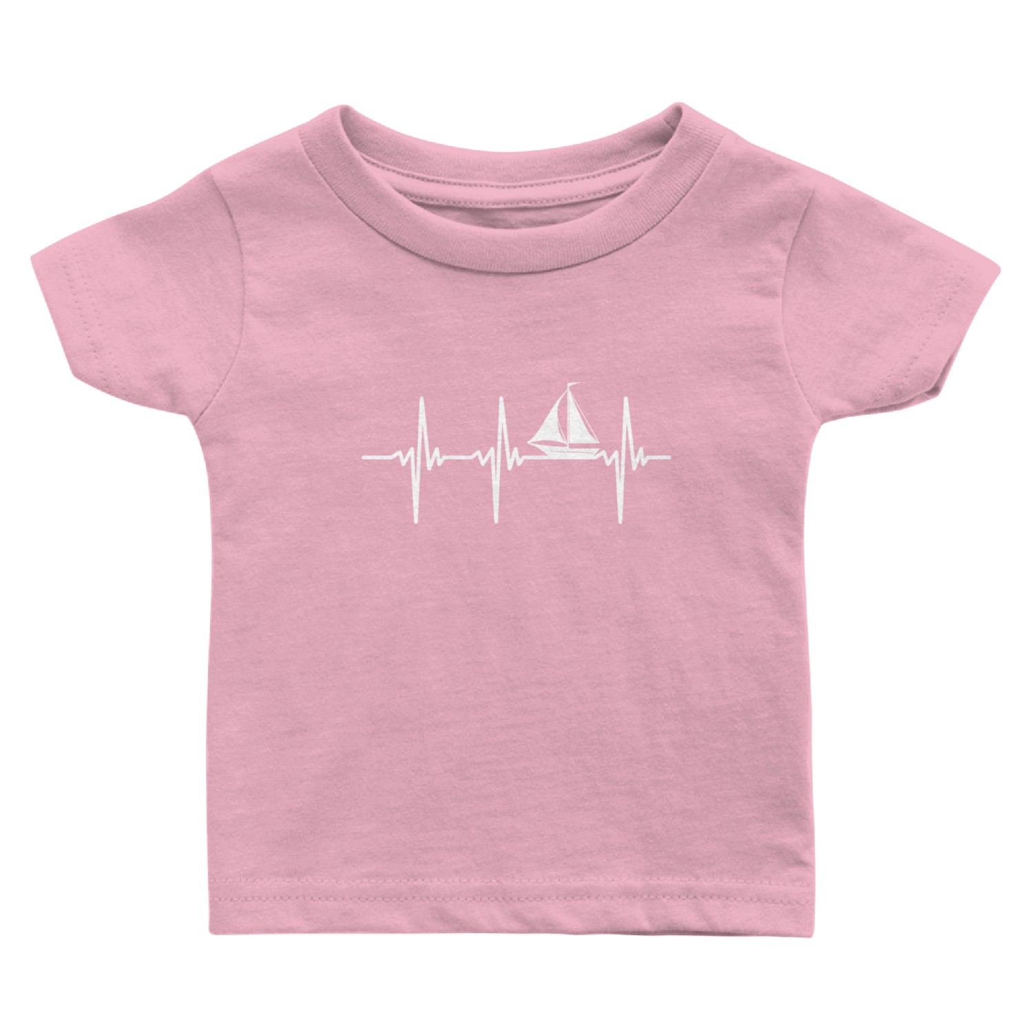 Heartbeat for small sailing boats with sails Baby T Shirts