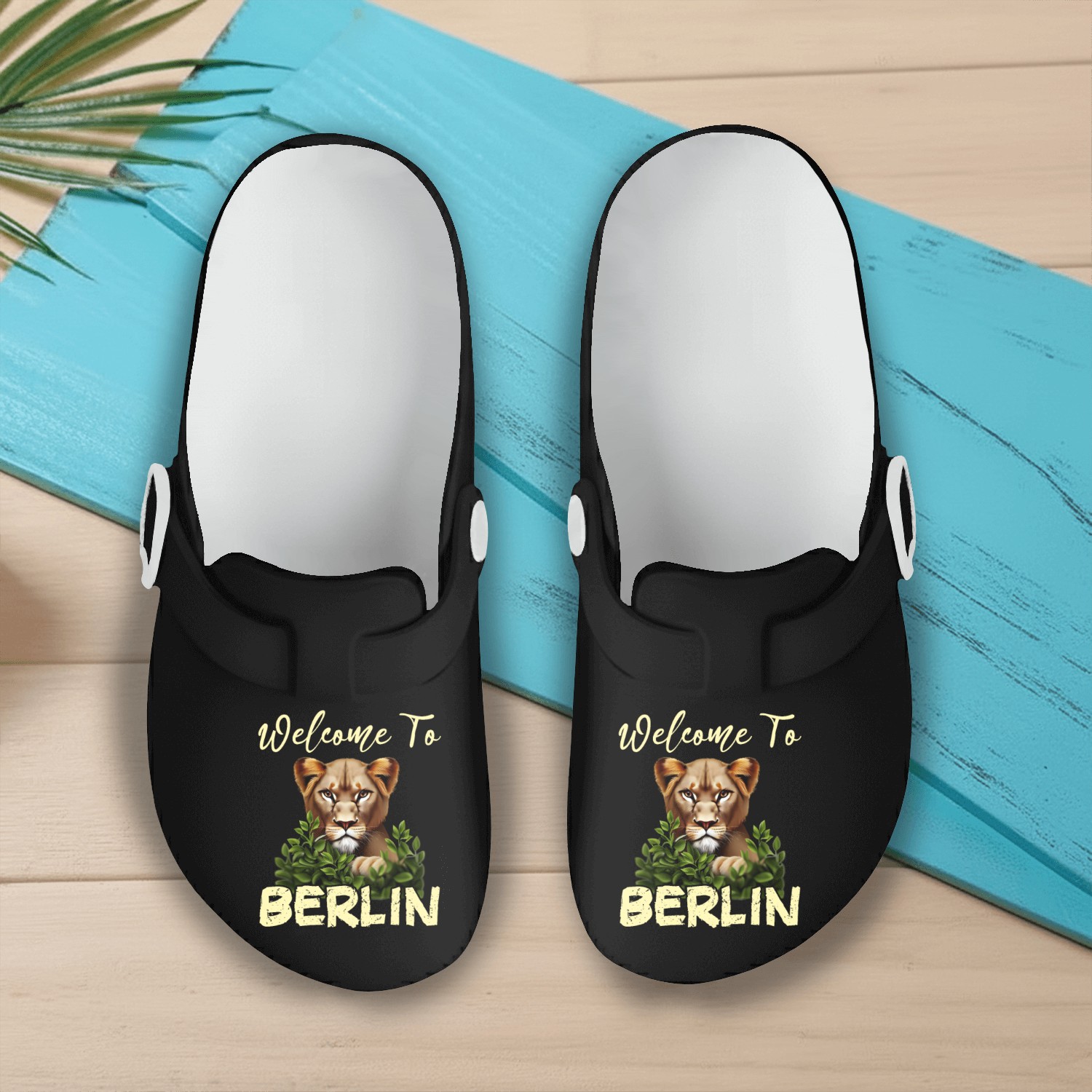 Welcome to Berlin Slip On Clogs