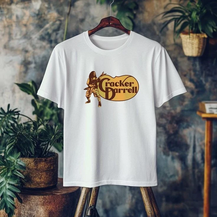 Cracker Darrell T-Shirt, Funny Cracker Barrel Logo, Heavy Metal Rock Tour Tee
