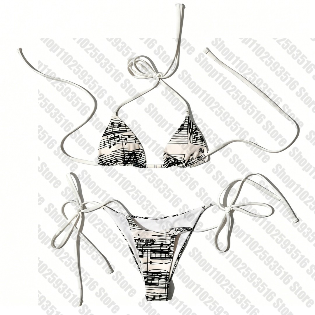 Women's Two-Piece Bikini Swimsuit Set, Beach Bathing Suit, Sexy Swimwear for Women