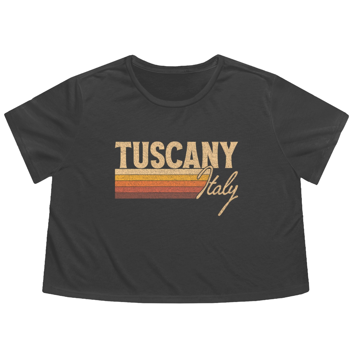 Tuscany Italy Flowy Cropped Tees