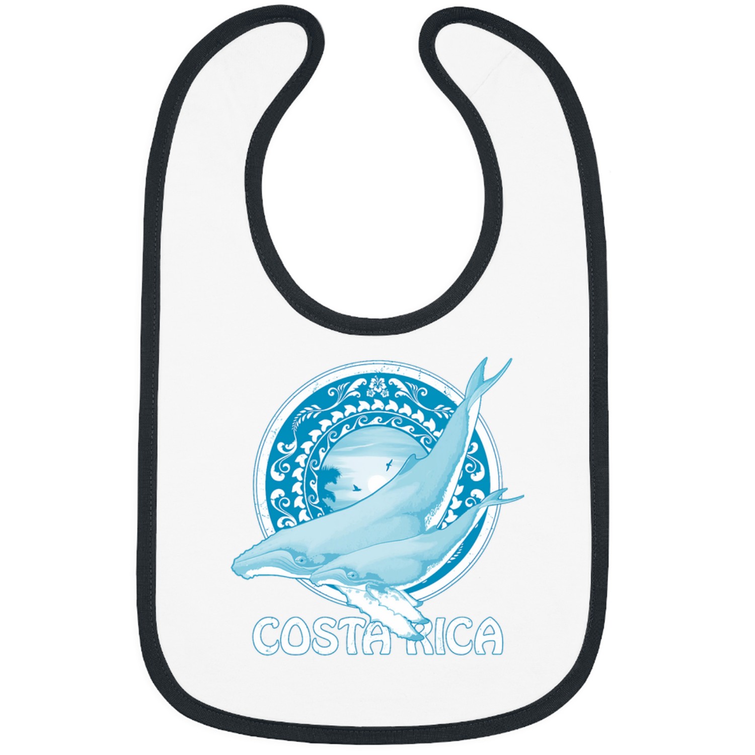 Humpback Whales Dive Costa Rica Bibs
