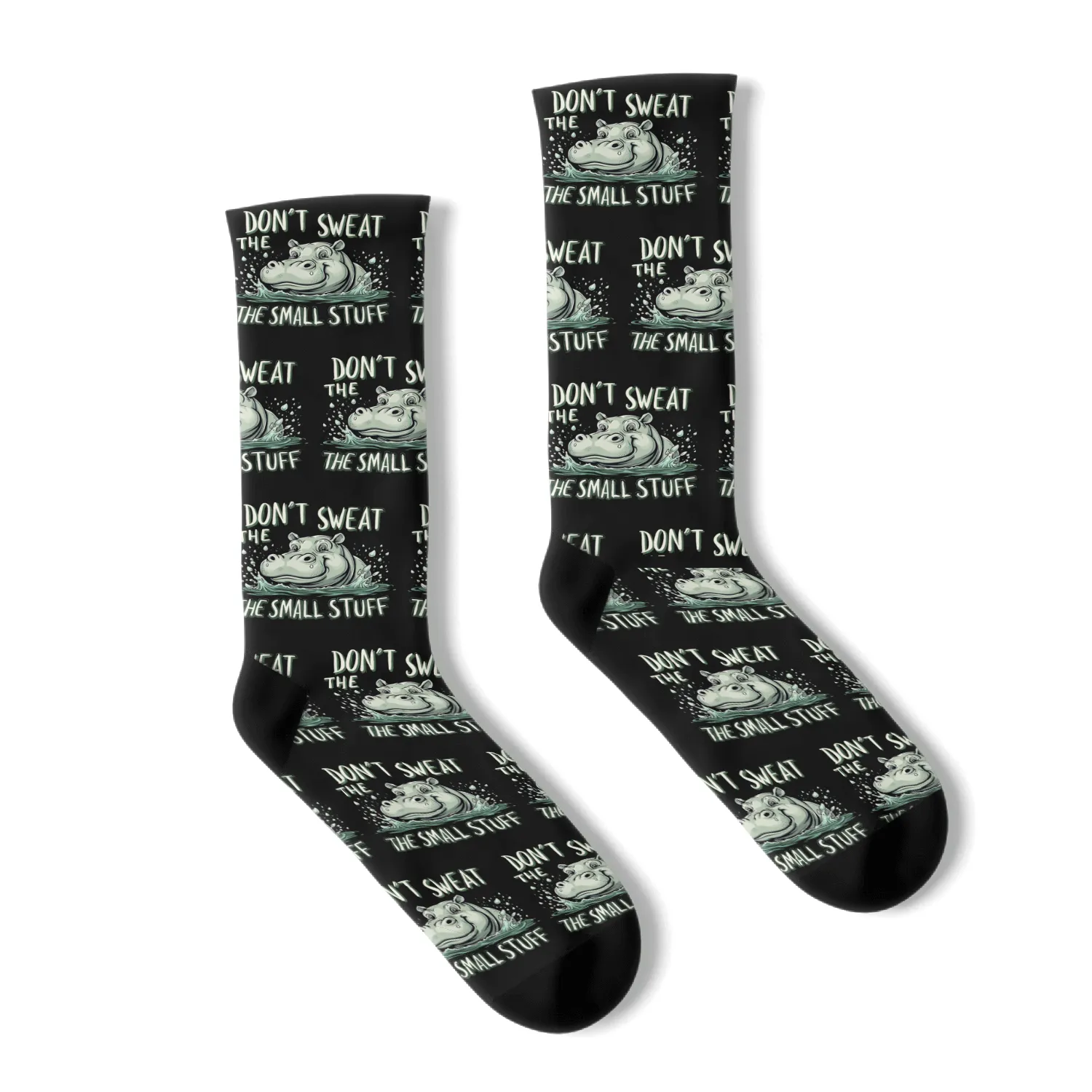 Hippo Humor Sarcastic Quotes Funny Wildlife Socks