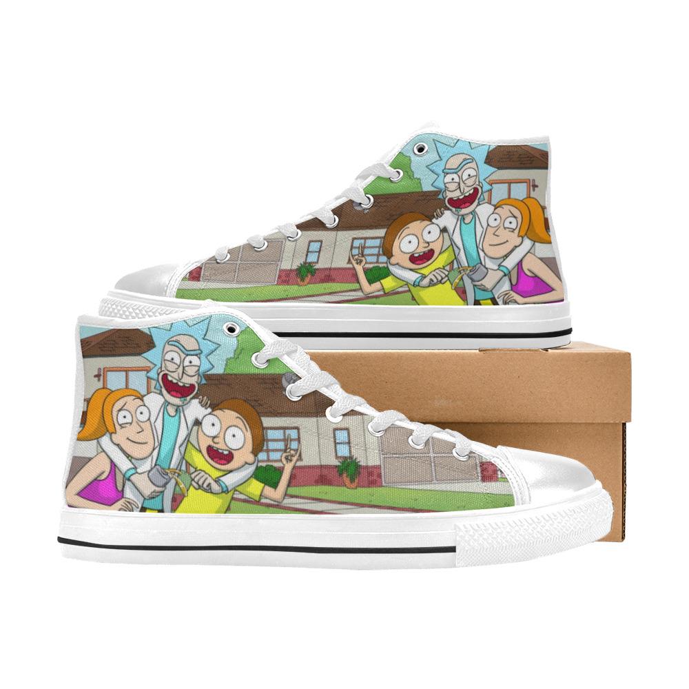 Rick and Rickandmorty High Top Shoes Sneakers, Birthday Gift for Him Her