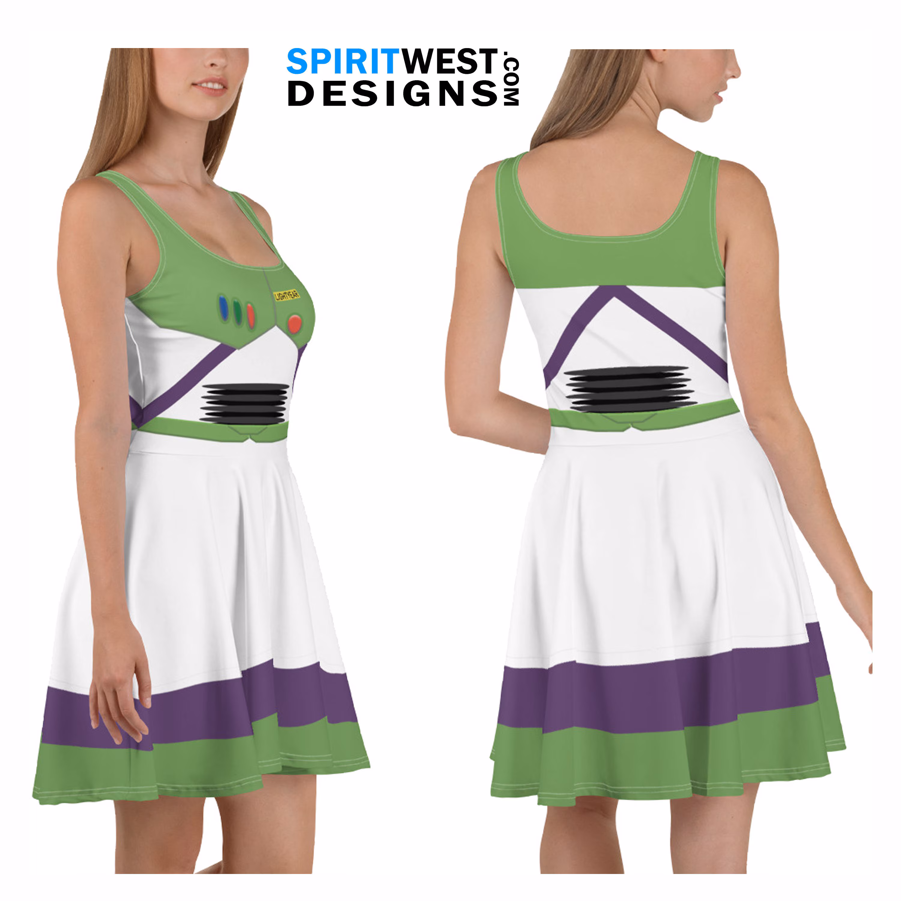 Space Ranger Spaceman Skater Dress | Cosplay Bodycon Halloween Costume