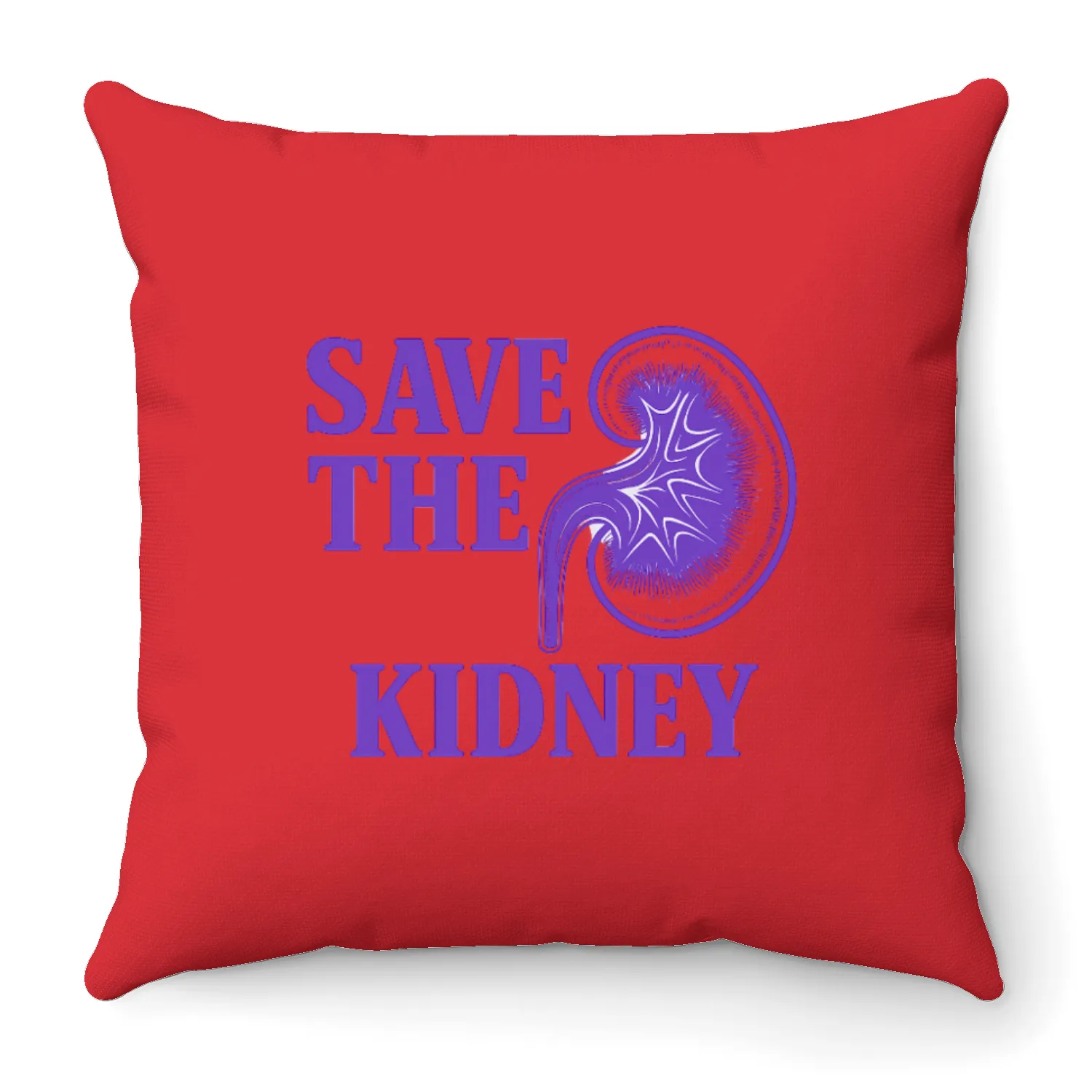 Save the kidney Throw Pillows