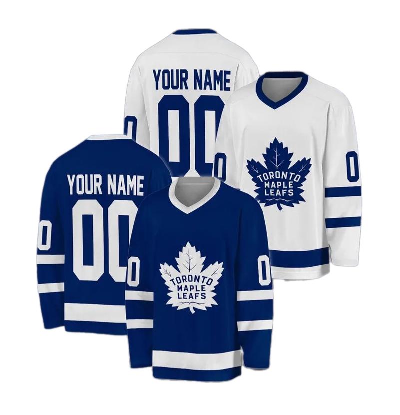 Personalized Toronto Maple Leafs Hockey Jersey, Jersey For Men With Your Name, Fan Hockey Jersey