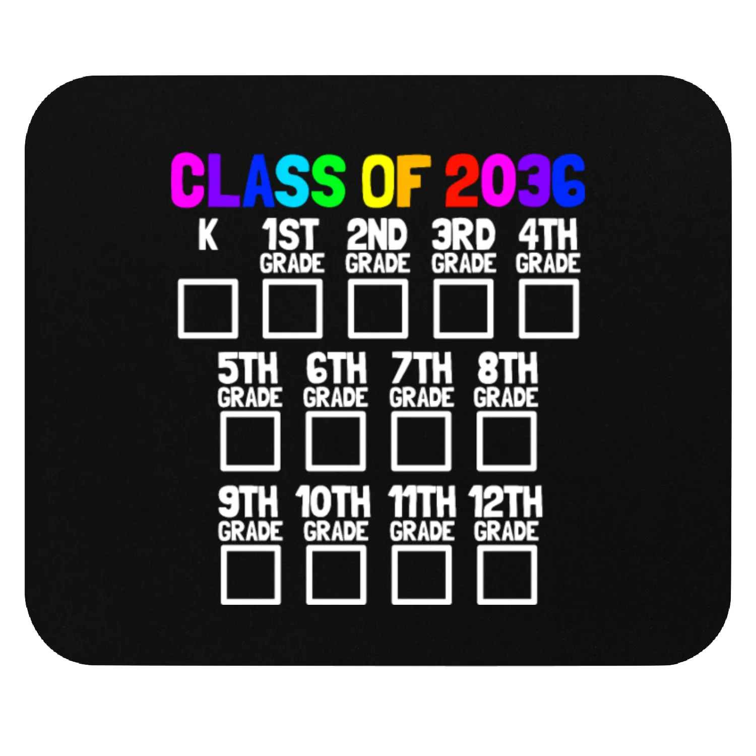 Class Of 2036 Back To School Kindergartengrow with Mouse Pads