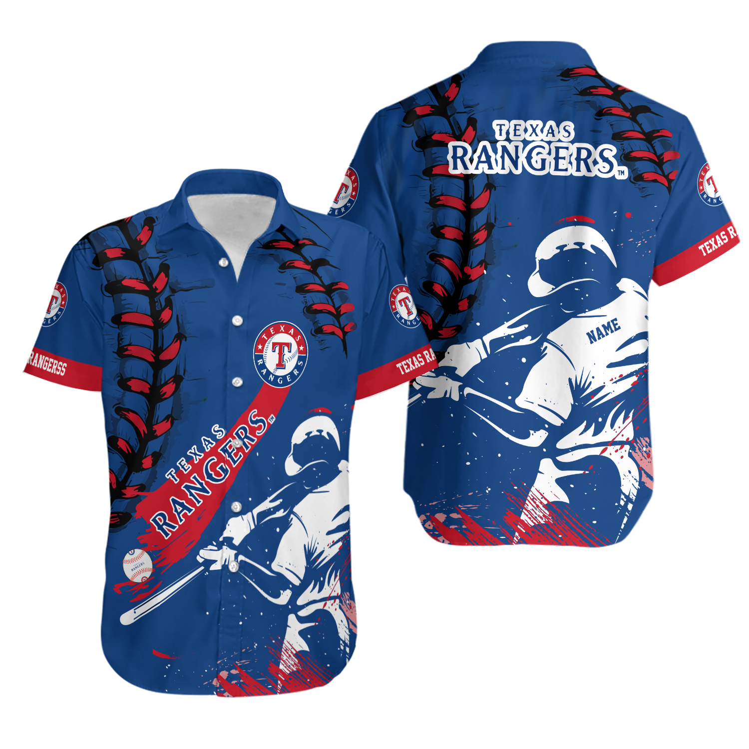 Personalized Texas Baseball Team Rangerss Casual Shirt