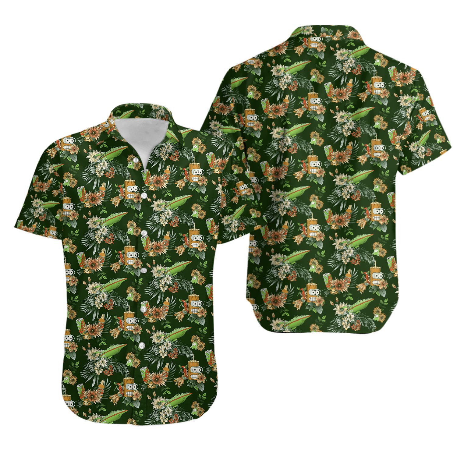 The Year 3000 Bender Futurama Hawaiian Shirt, Summer Hawaiian Shirt,Size S-5XL