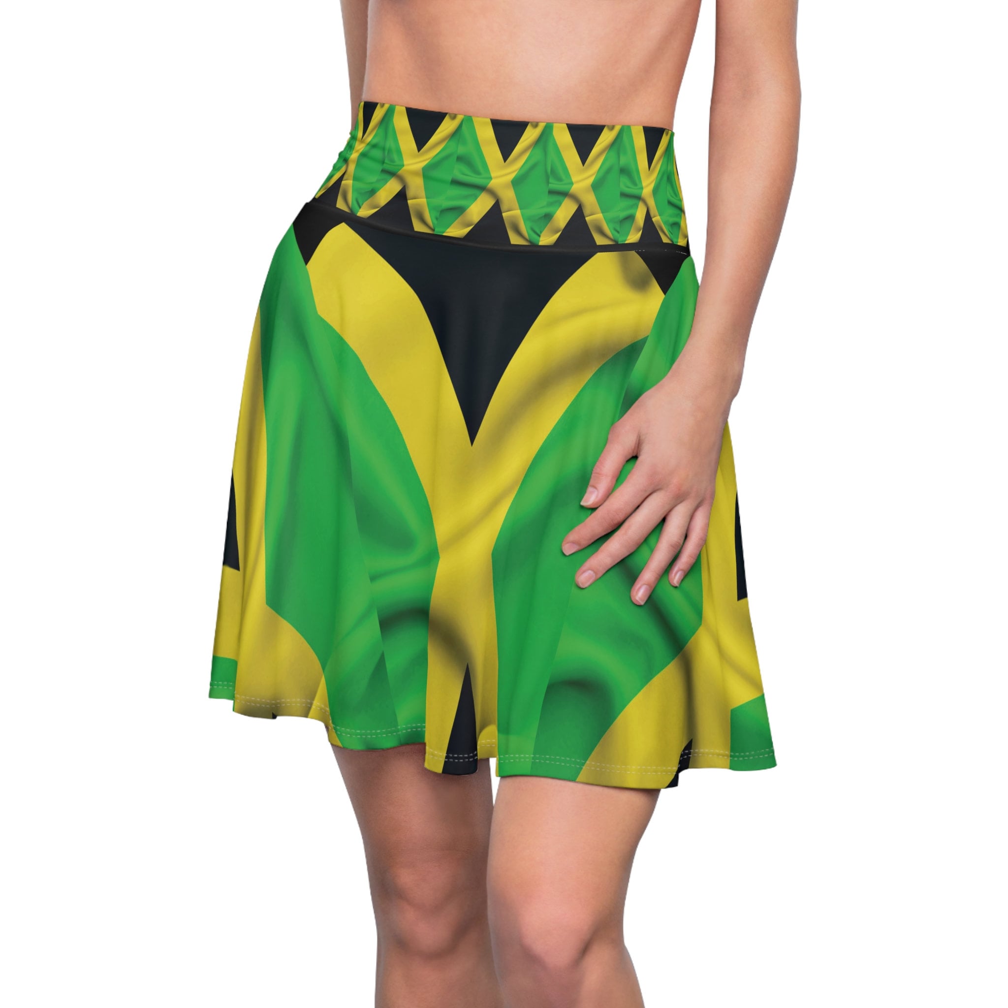 Jamaica Flag Women's Skater Skirt