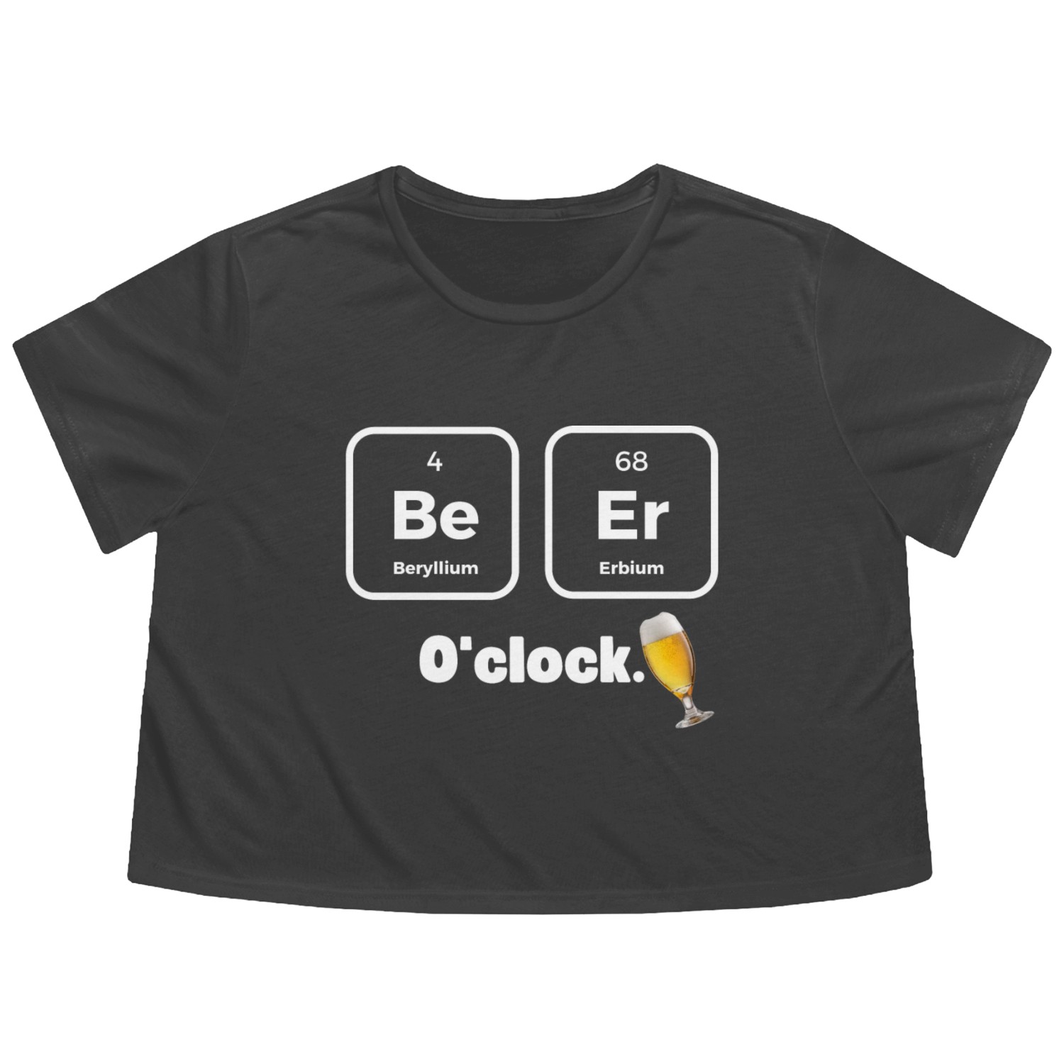 Beer Oclock 2 Flowy Cropped Tees