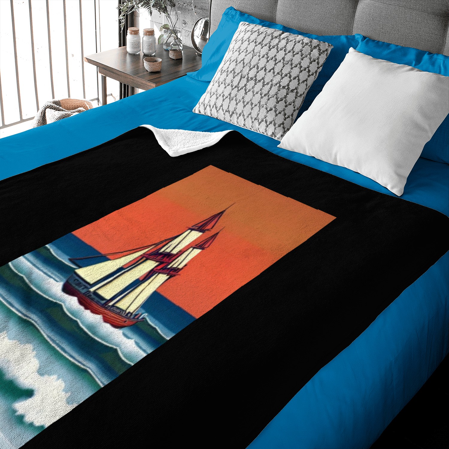 Sailing ship Baby Blankets