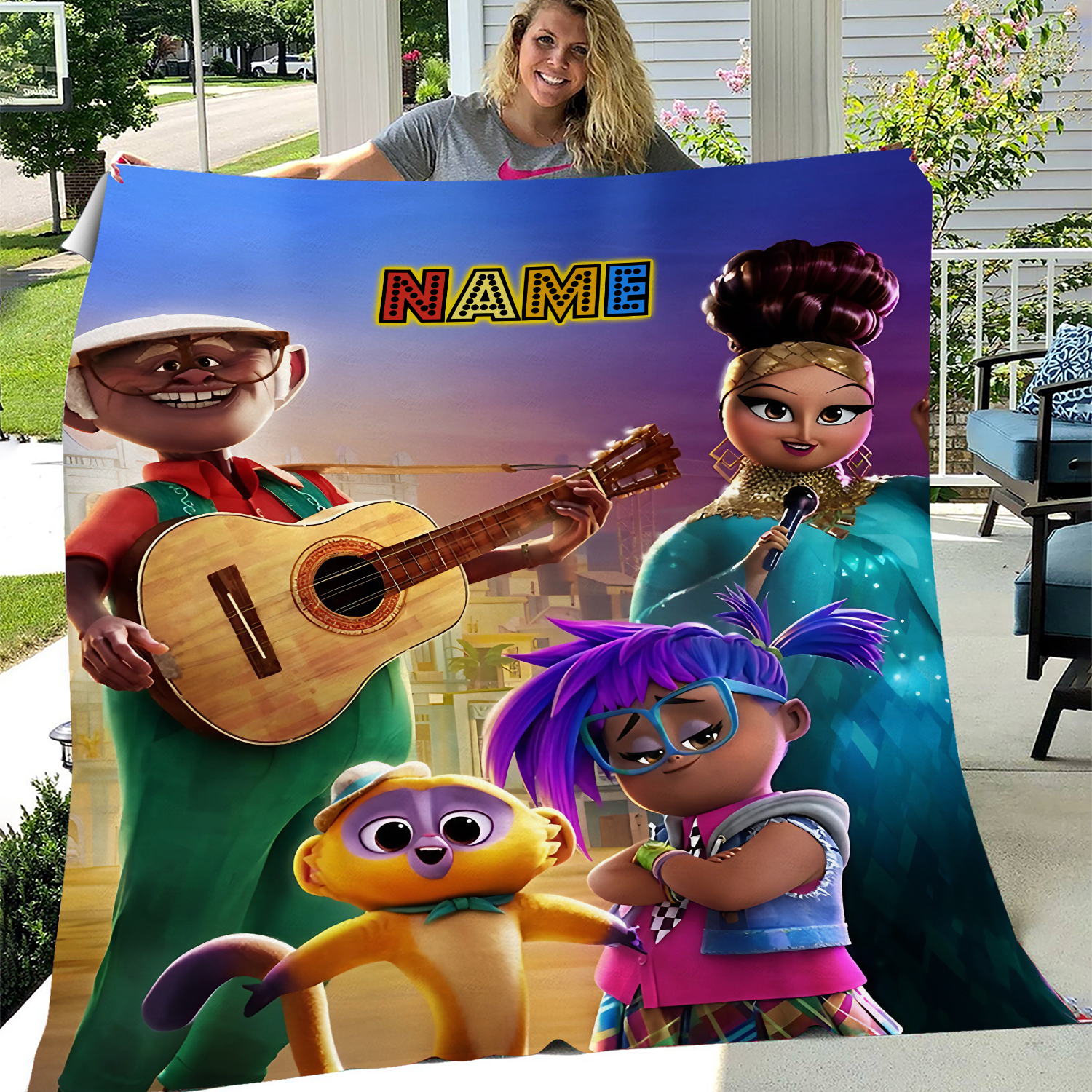 Personalized Vivo Movie Velvet Blanket, Vivo Movie Birthday Fleece Blanket