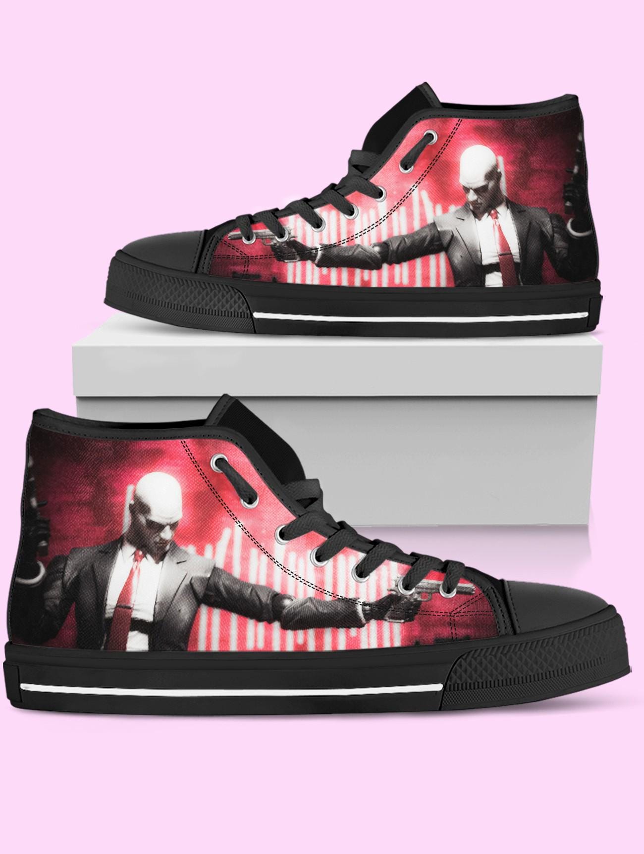 Hitman High Top Shoes, Sneakers for Women, Men