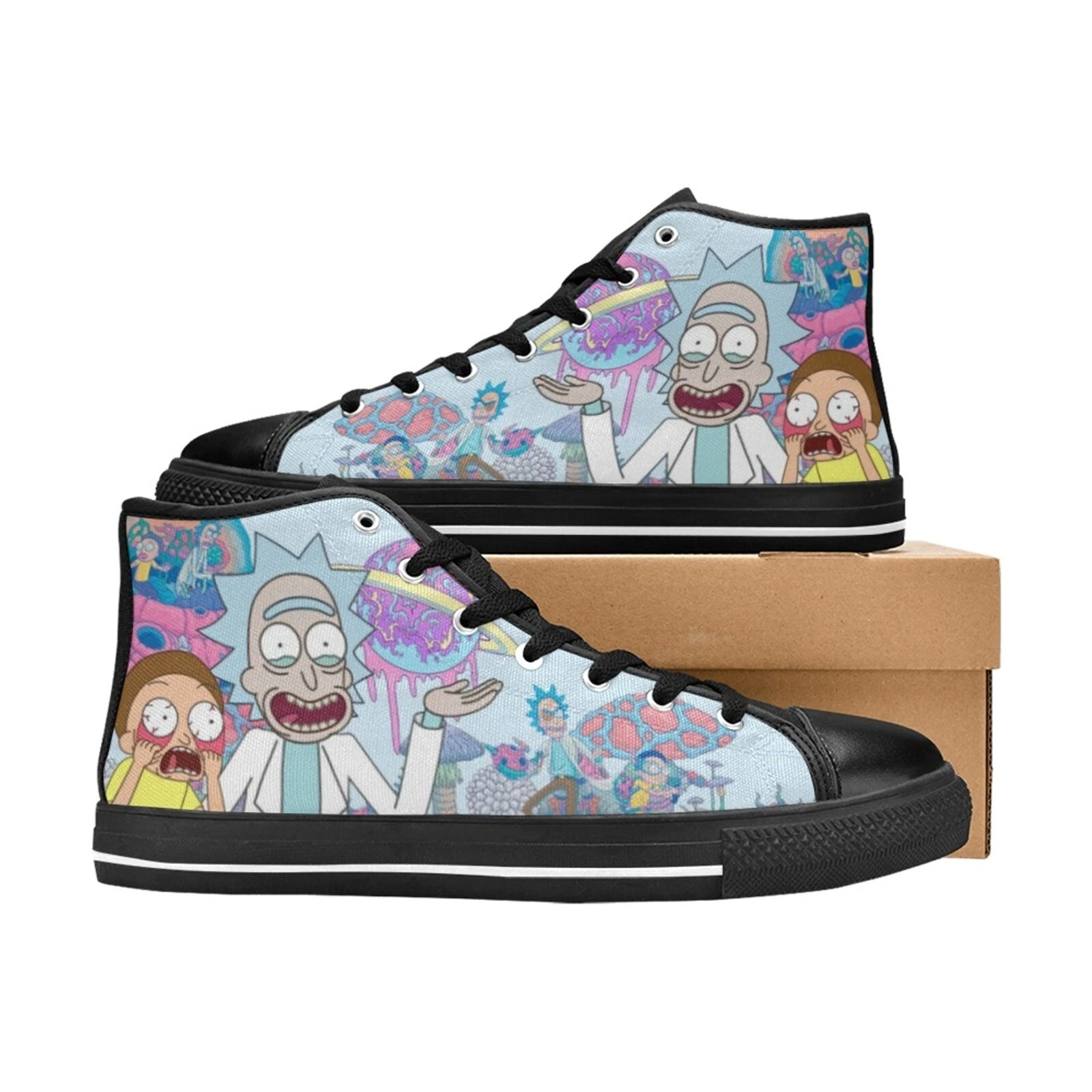 Rick & Rickandmorty High Top Canvas Shoes
