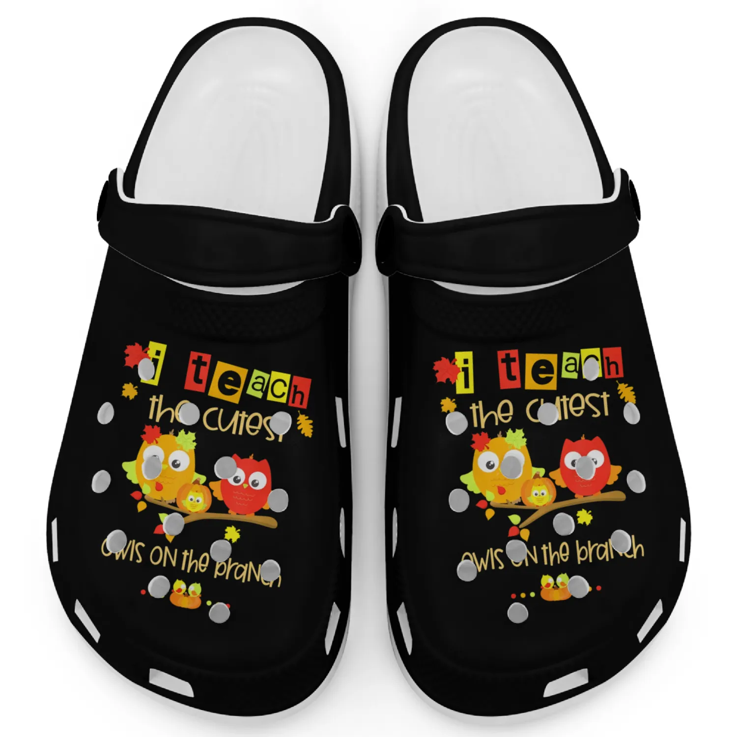I Teach The Cutest Owls On The Branch Clogs