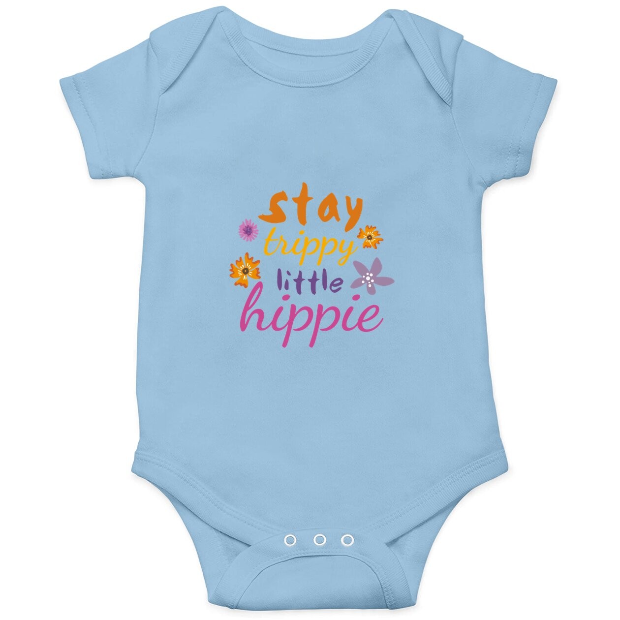 Stay Trippy Little Hippie Boho Style Baby Bodysuit