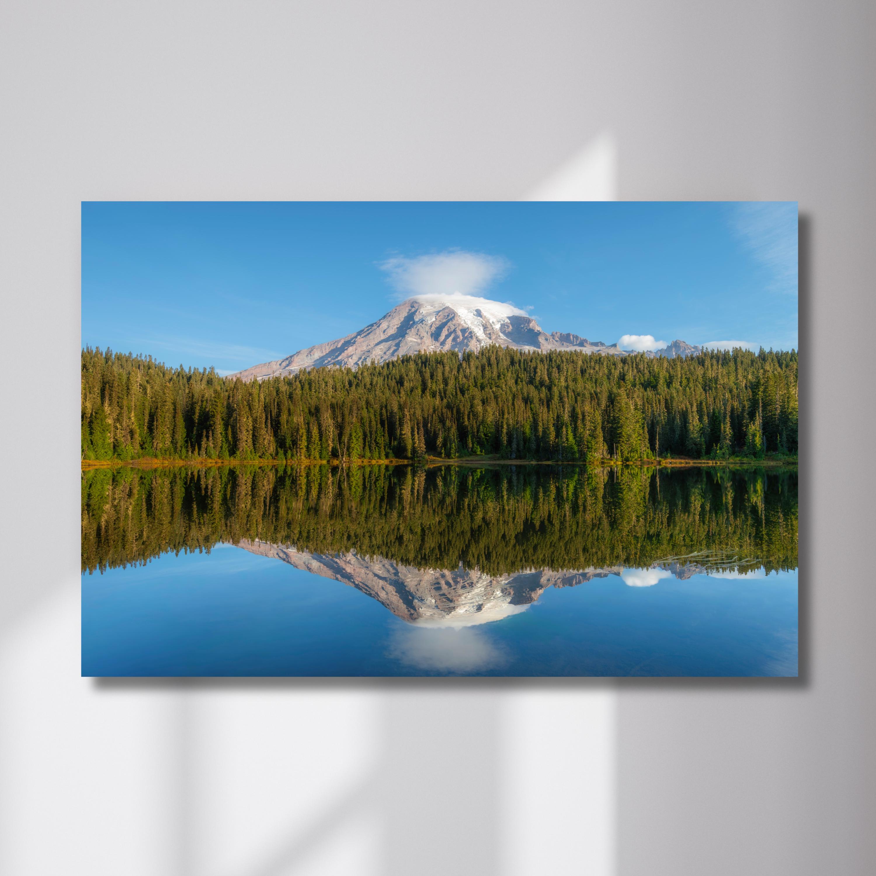 Mount Rainier Reflection Lake Canvas Print - Pacific Northwest Wall Art
