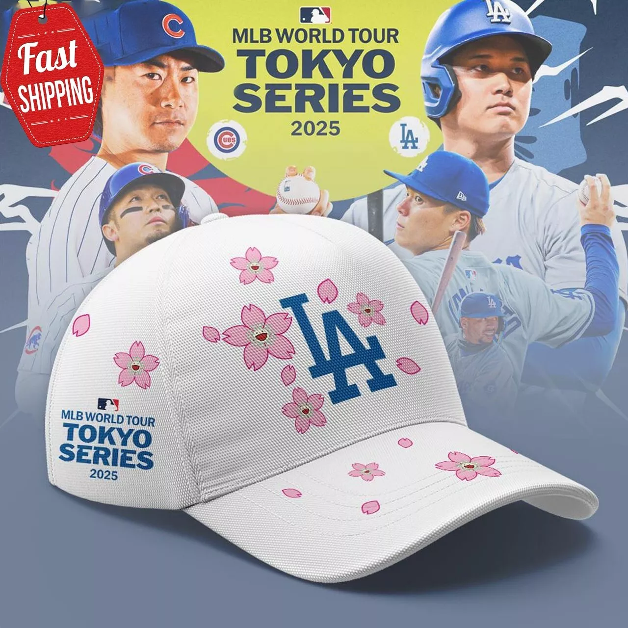 Flower Murakami Style Tour Tokyo Series 2025 Print AOP Baseball Hat