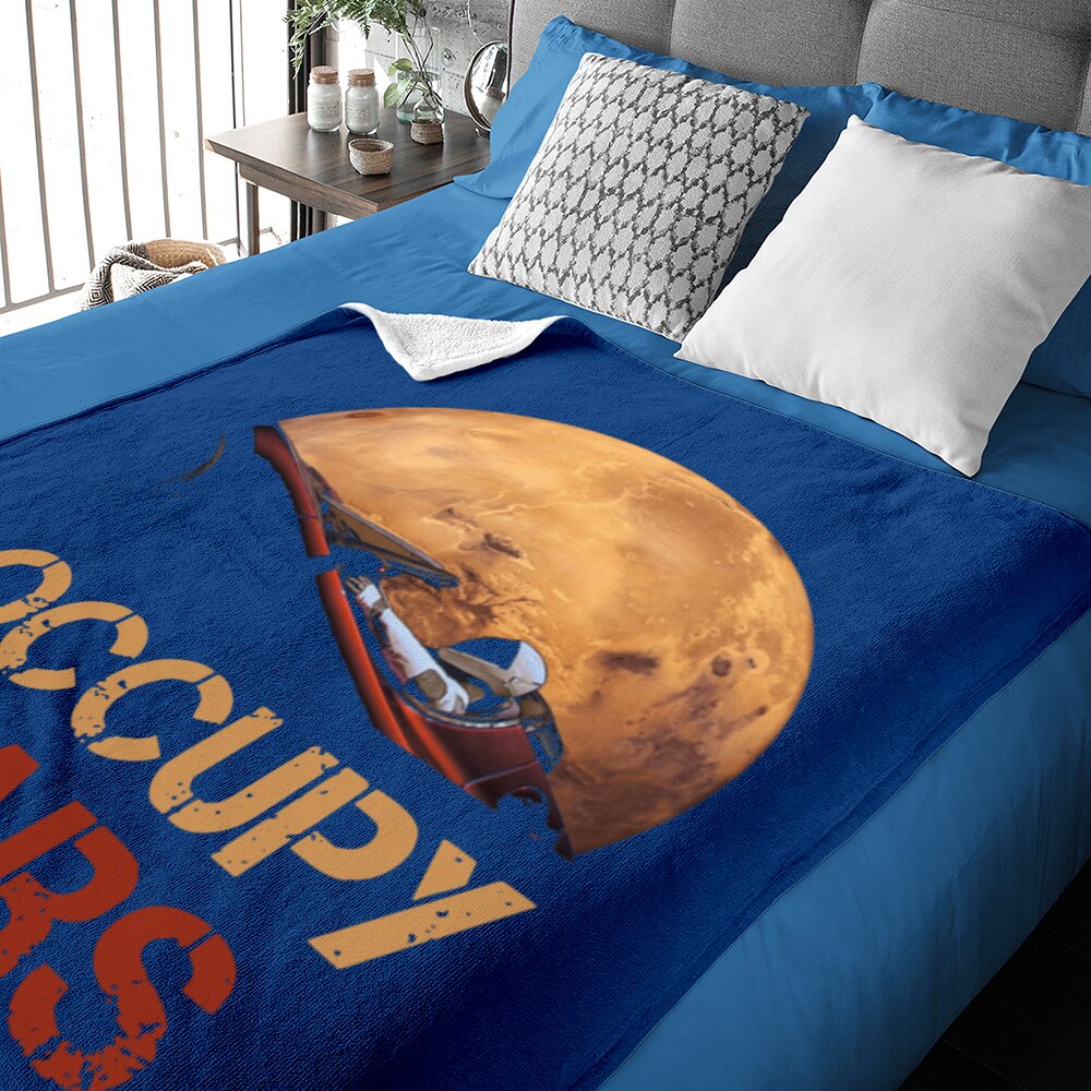 Occupy Mars Spacex Starman Baby Blankets