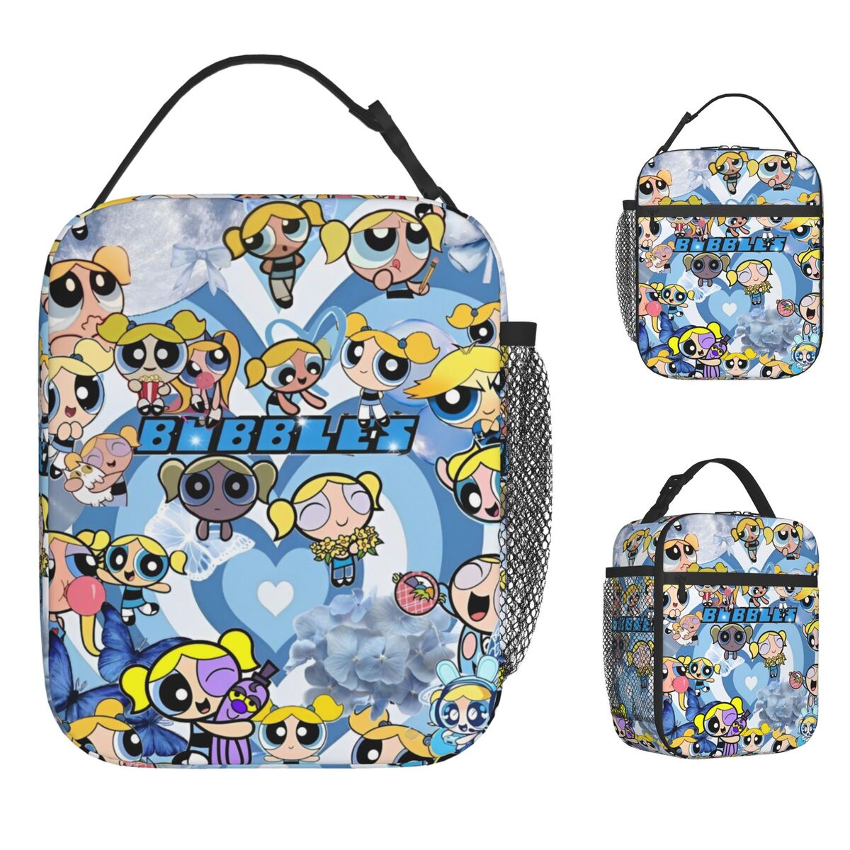 PowerPuffs Lunch Bag Cute Retro Lunch Box For Unisex