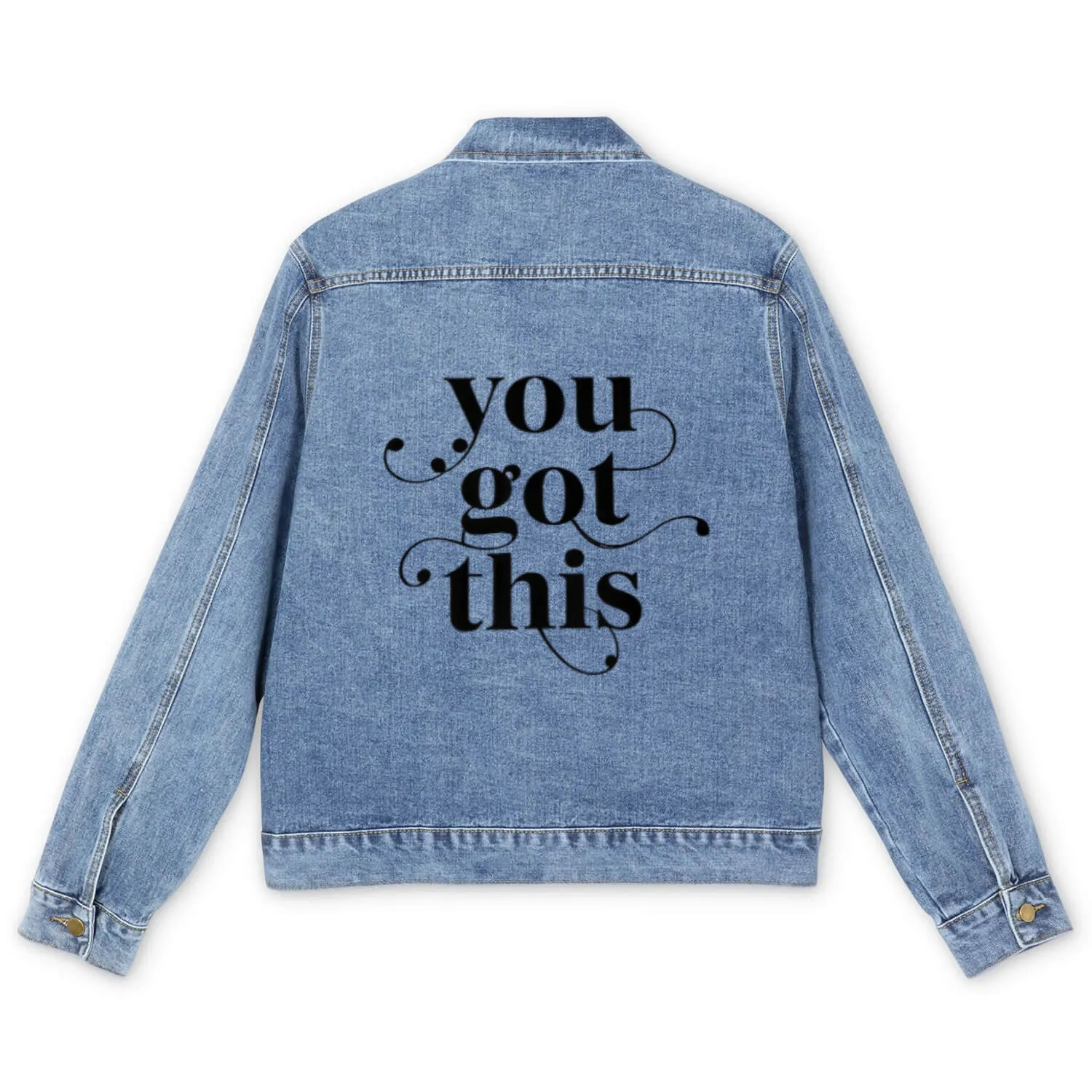 You Got This – Minimal Motivational Men's Denim Jackets
