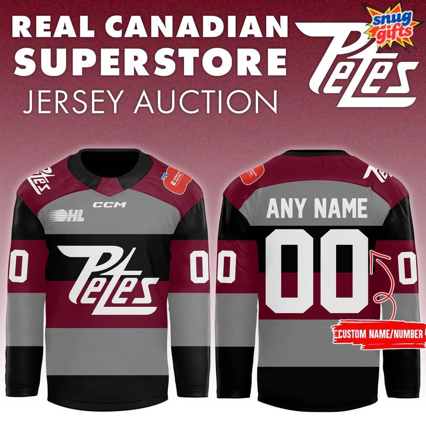 Personalized Peterborough Petes Real Canadian Superstore 2025 Hockey Shirt Men's