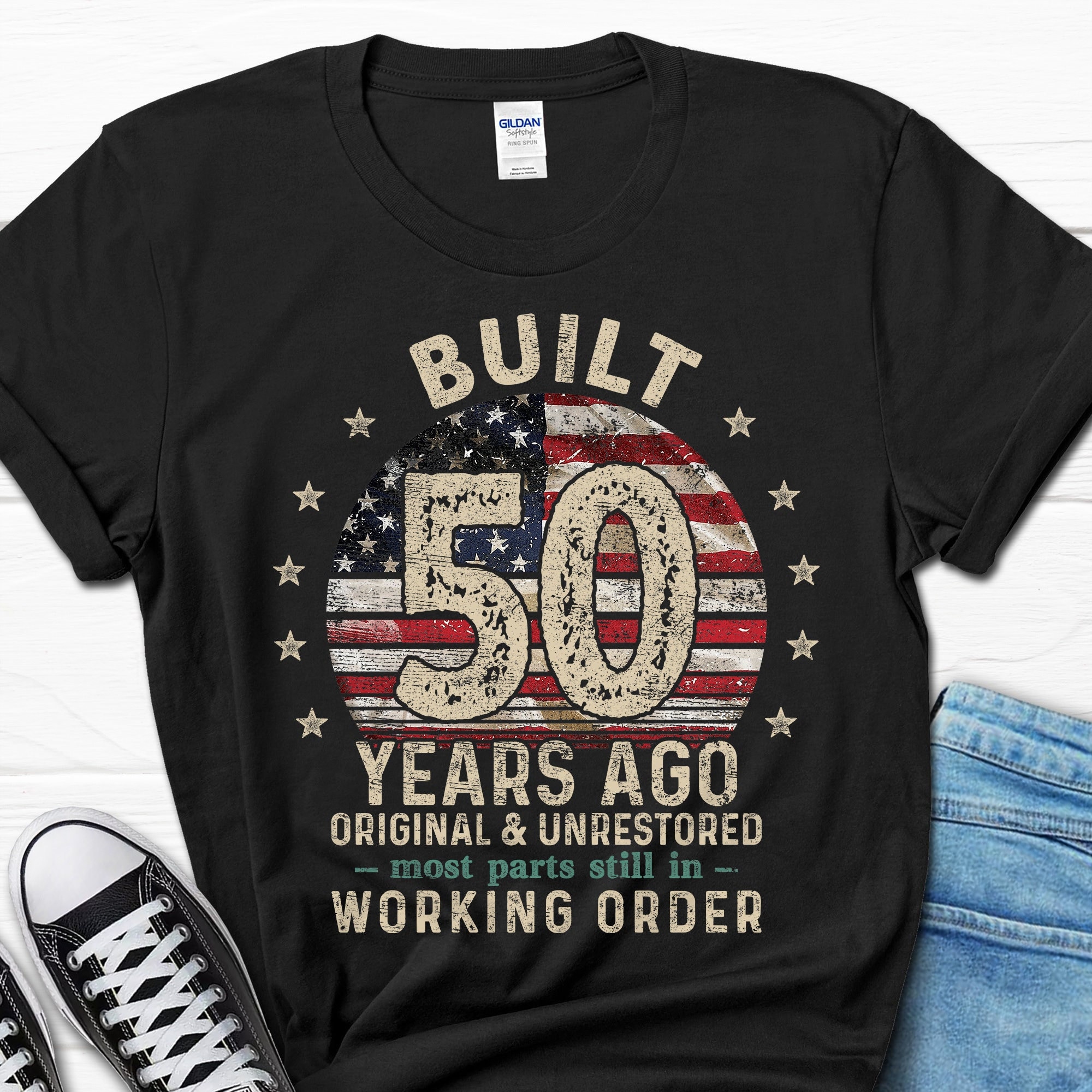 Built 50 Years Ago Shirt, Vintage 1974 Shirt, 50th Birthday Gift, Turning 50 Gift