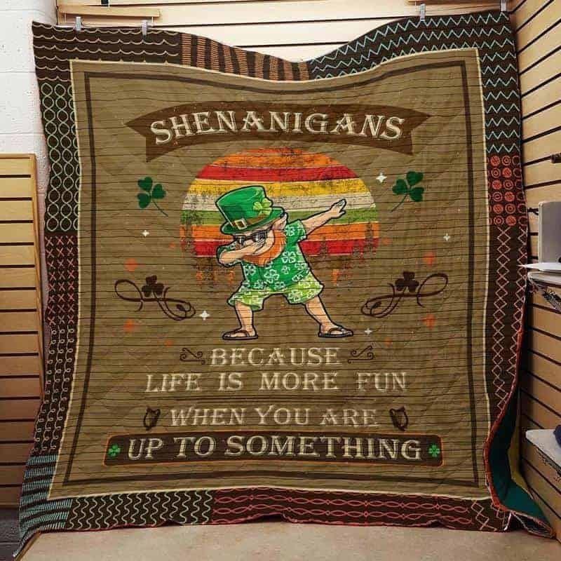 St. Patrick's Shenanigans For The Irish Quilt - St Patty Day Quilt, St Patrick's Day Decor, St Patricks Day Gift Irish Gift