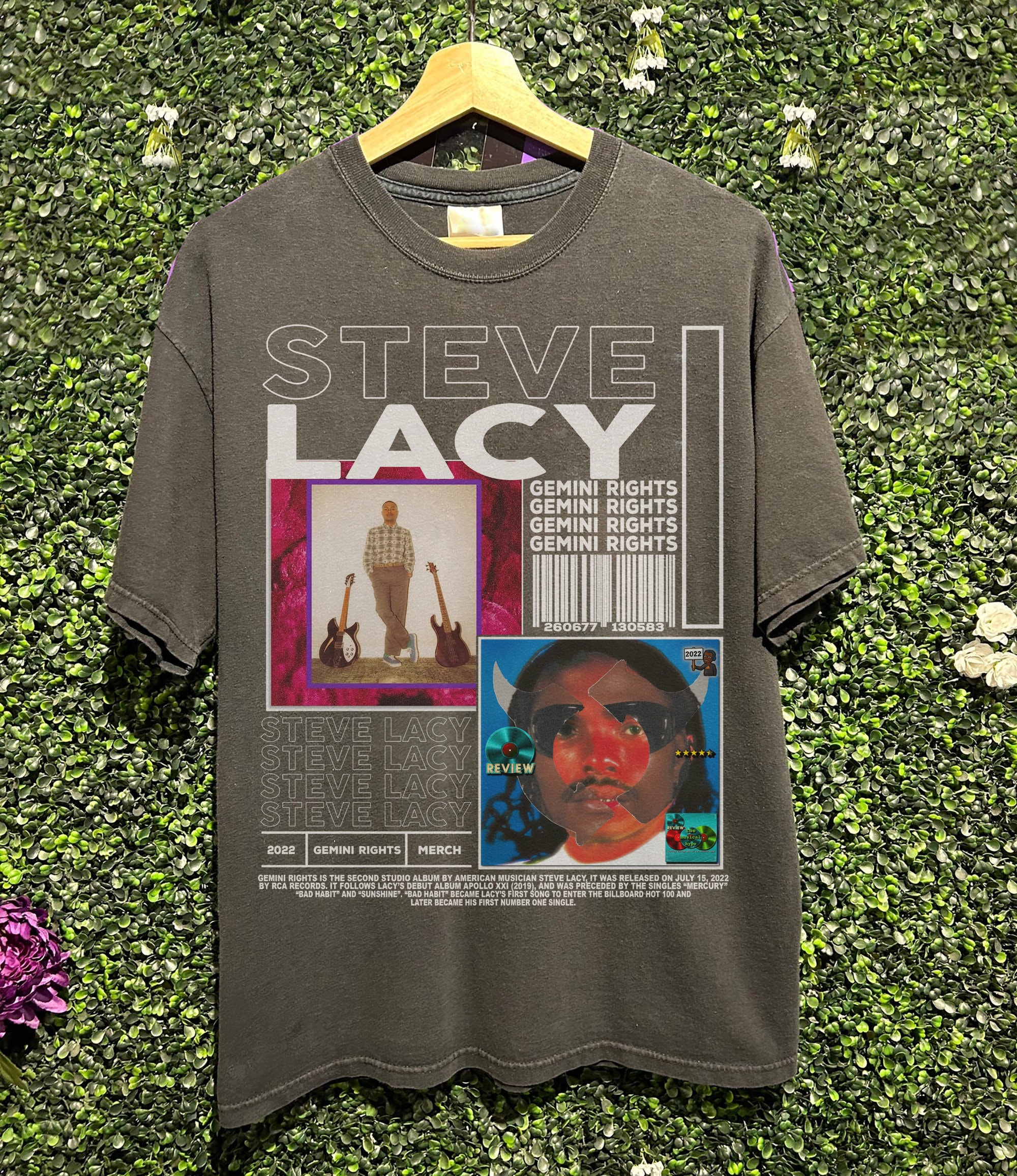 Vintage Steve Lacy T-Shirt, Steve Lacy 90s Retro Design Graphic Tee