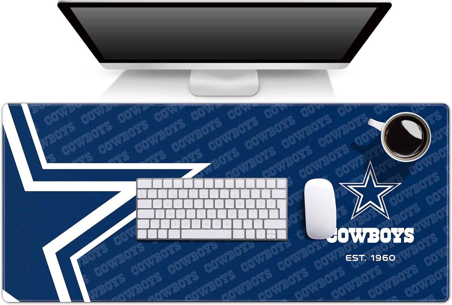 Cowboys Football Logo Desk Mat