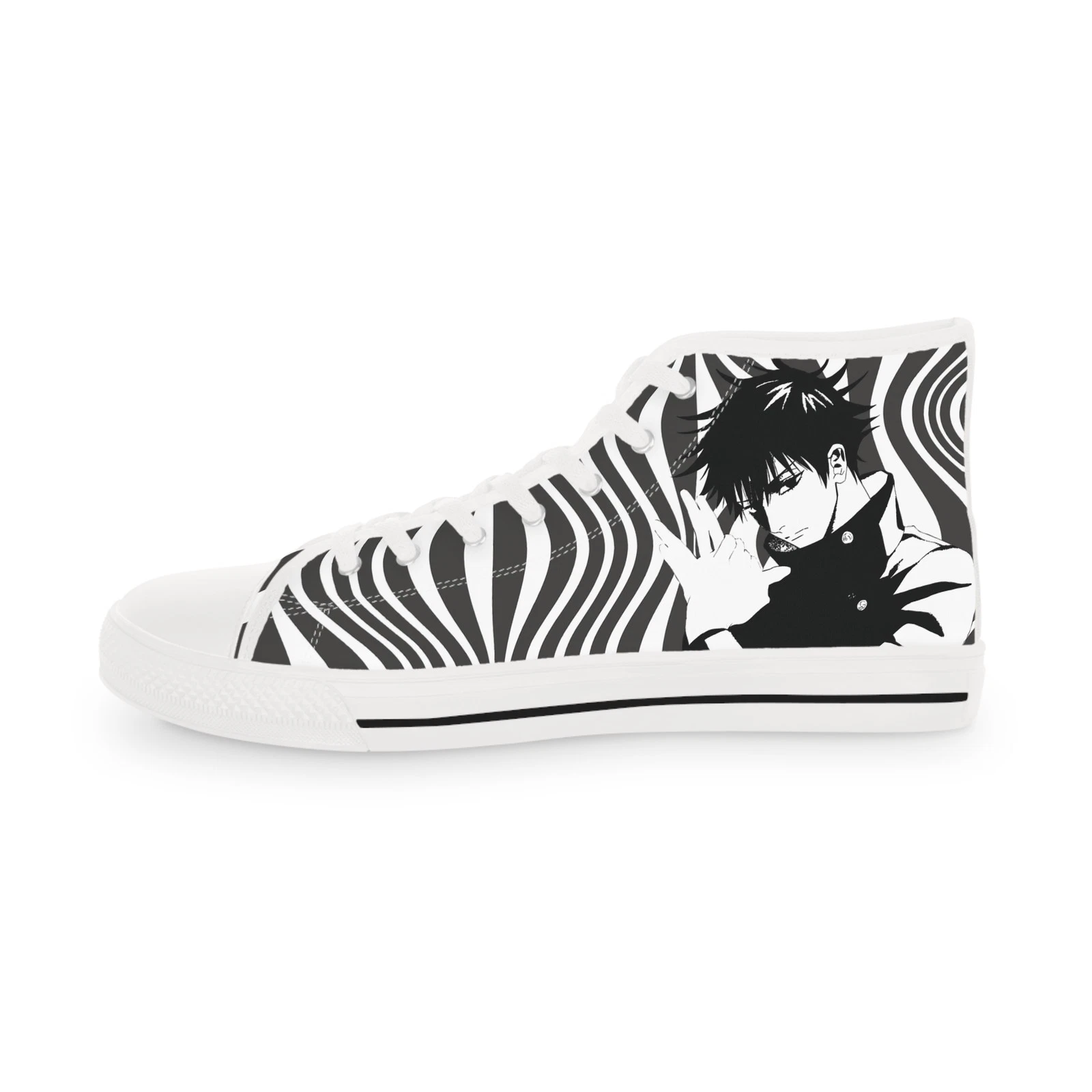Men Megumi jjk anime manga High Top Sneakers shoes fan art streetwear footwear