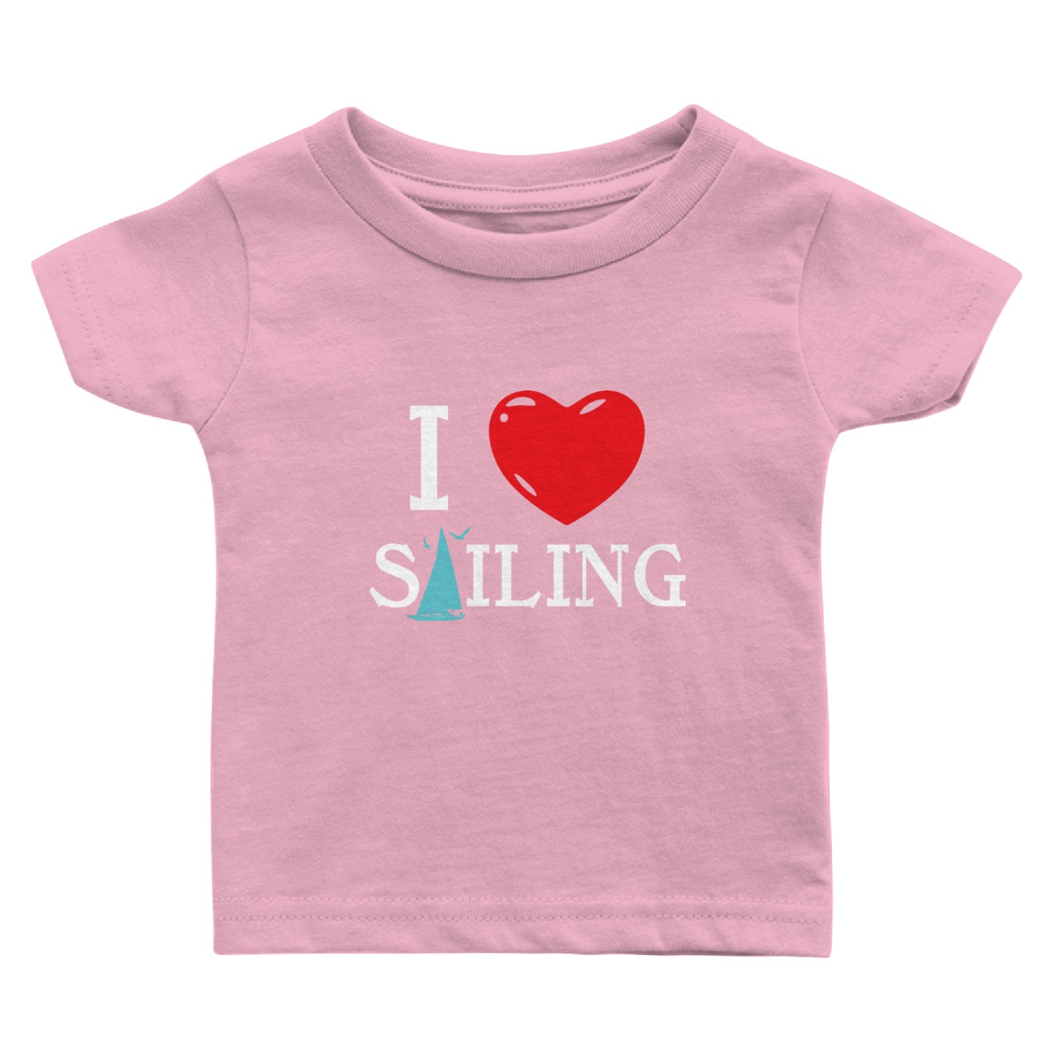 Sailing Love Sailor Sailboat Sail Yacht Captain Baby T Shirts